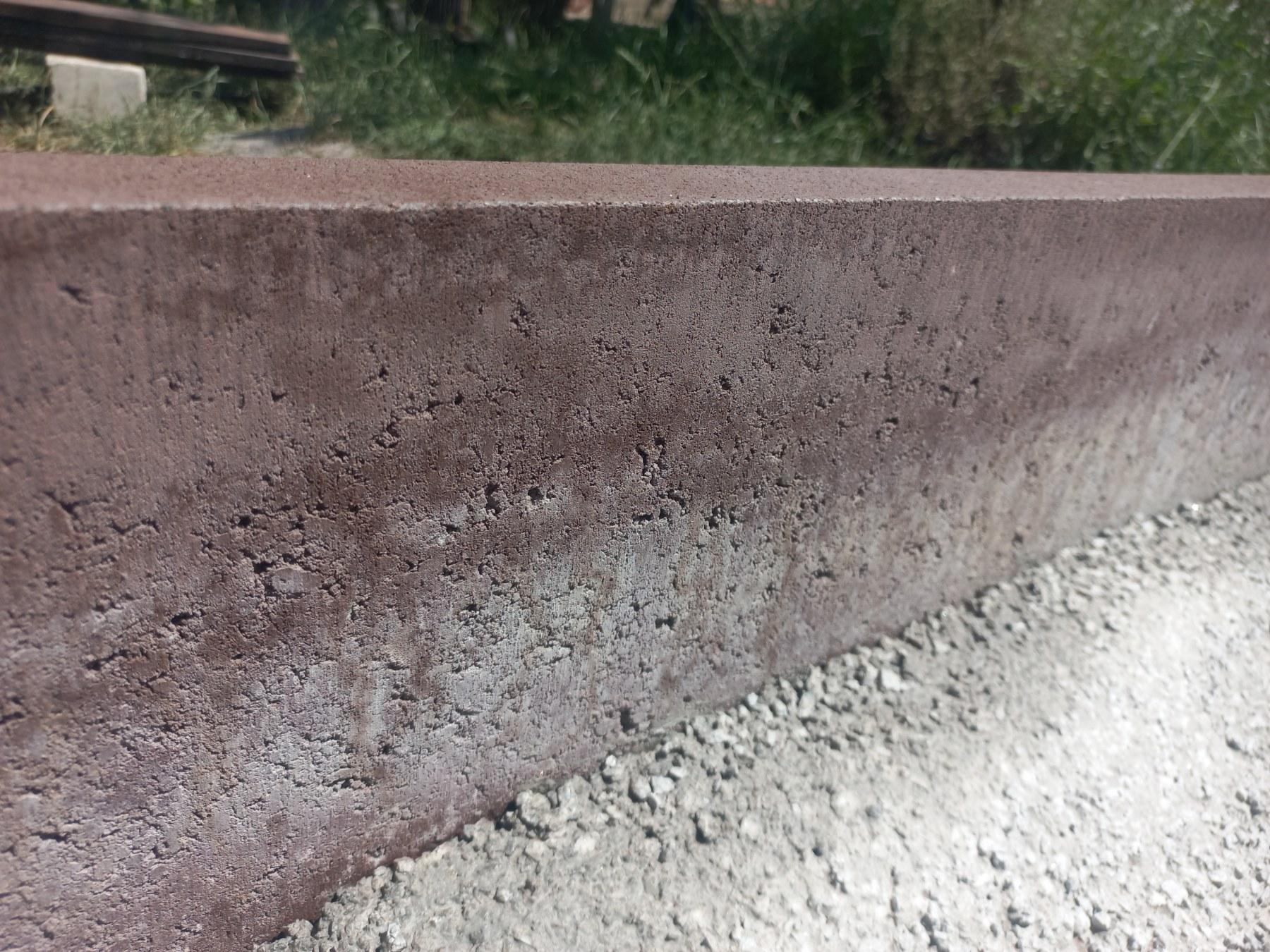 Поребрик ЗОЛОТОЙ МАНДАРИН серый 1000х200х60 мм в реальных условиях использования от покупателя Андрій.