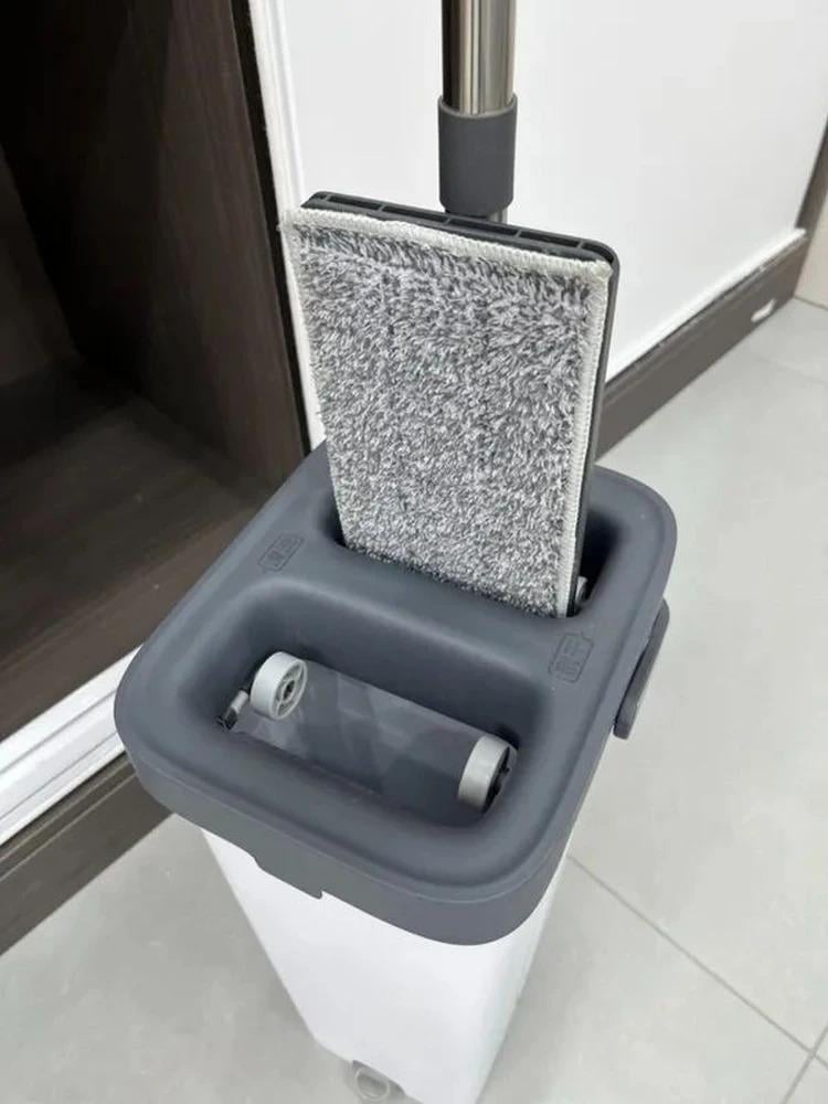 Набір швабра та відро з віджимом Joybos Z87 (23695015) у реальних умовах використання від покупця Аліна.