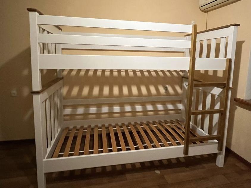 Фото: Кровать двухъярусная MebiGrand Скандинавия Мини из массива дерева 80х200 см (23543), отправлено пользователем Марго Кровать двухъярусная MebiGrand Скандинавия Мини из массива дерева 80х200 см (23543) в реальных условиях использования от пользователя Марго.