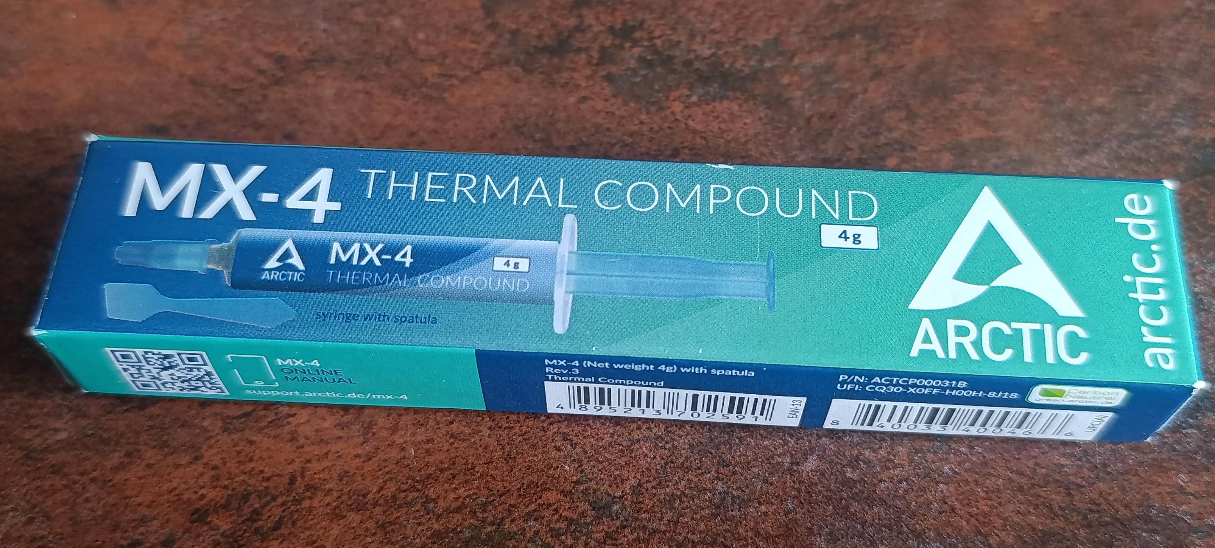 Термопаста Arctic MX-4 4 г со шпателем в реальных условиях использования от покупателя Дмитро.