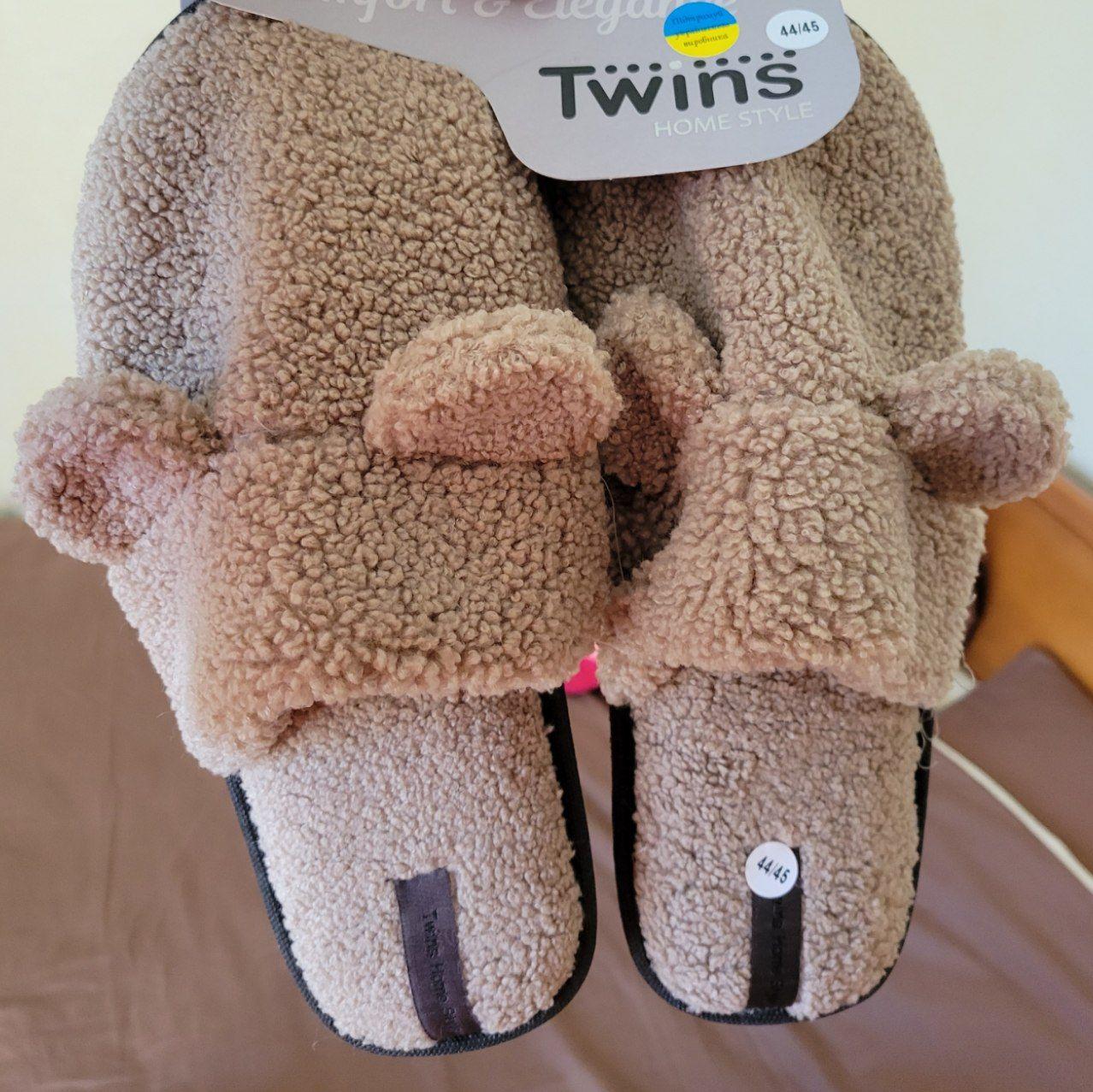 Фото: Тапки домашние Twins Teddy р.40/41 коричневый, отправлено покупателем Анжеліка Тапки домашние Twins Teddy р.40/41 коричневый в реальных условиях использования от покупателя Анжеліка.