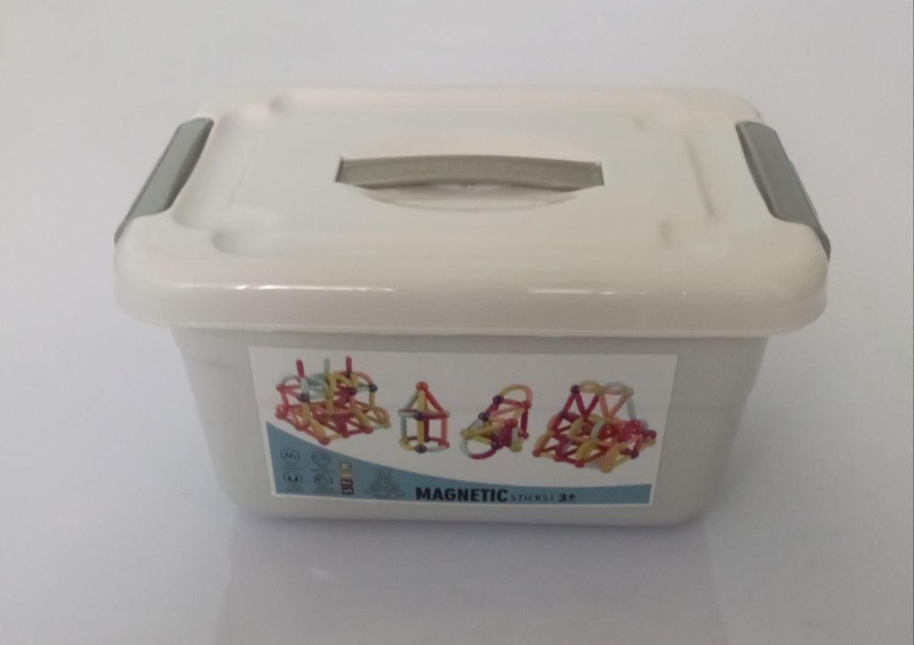 Конструктор 3D Magnetic Sticks детский магнитный из 42 цветных деталей (11187530) в реальных условиях использования от покупателя Поприч Христина.