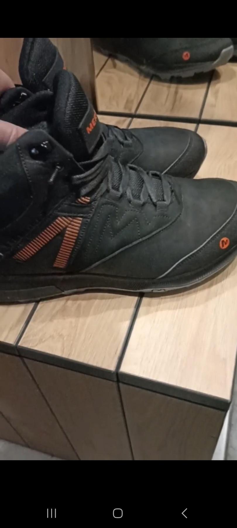 Черевики чоловічі туристичні шкіряні Merrell р. 43 Чорний (Мт чоорн бот) у реальних умовах використання від користувача Александр.