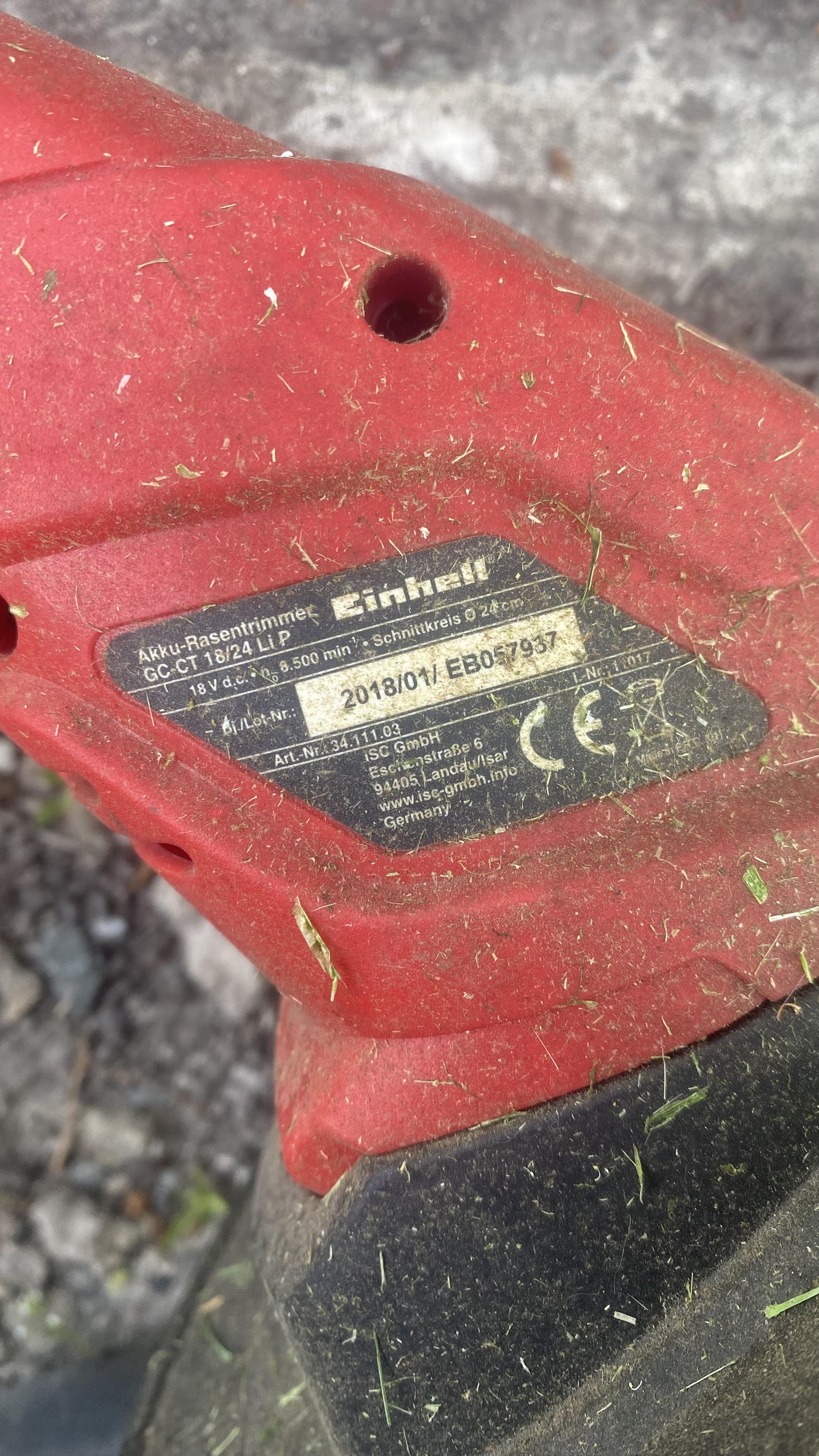 Набір ножів Einhell для тримера GE-CT 18 Li 20 шт. (3405730) у реальних умовах використання від користувача Яна.