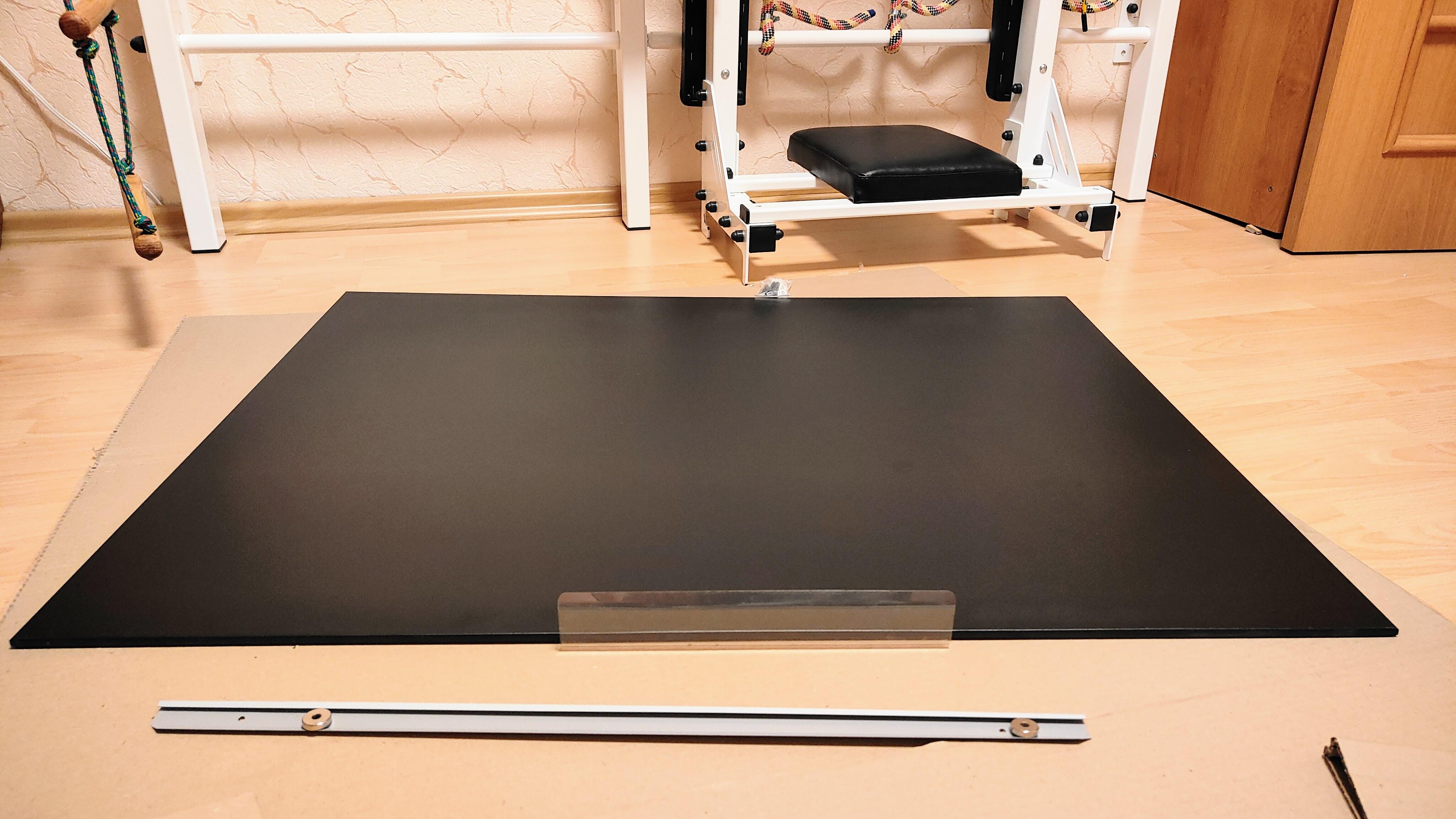 Доска магнитно-меловая Тетрис безрамная 75х100 см Черный (FLBL75100) в реальных условиях использования от покупателя Тарас.