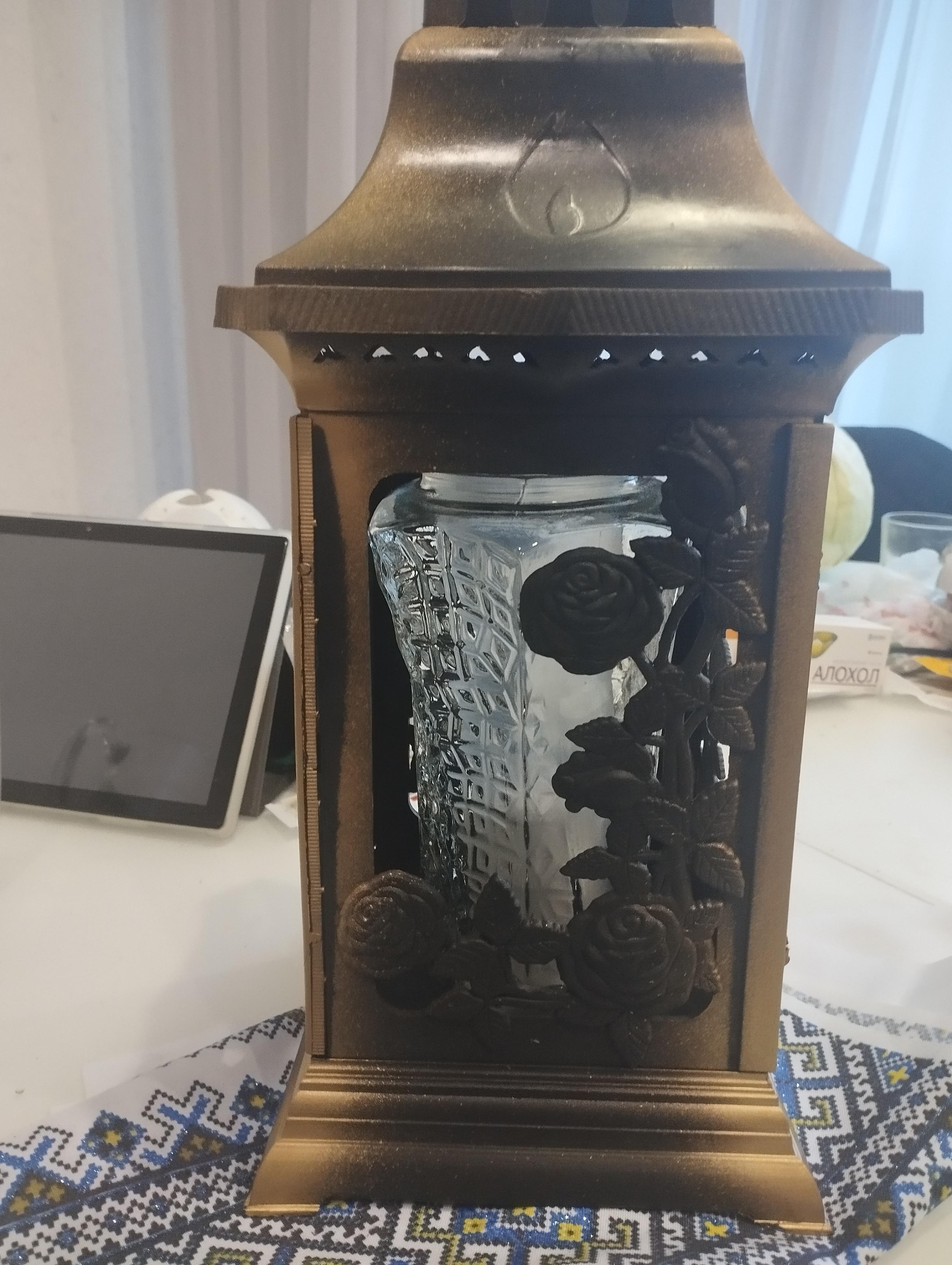 Лампада Pako-If стеклянная часовня LK 185 в ассортименте 30х12 см в реальных условиях использования от покупателя Олена.