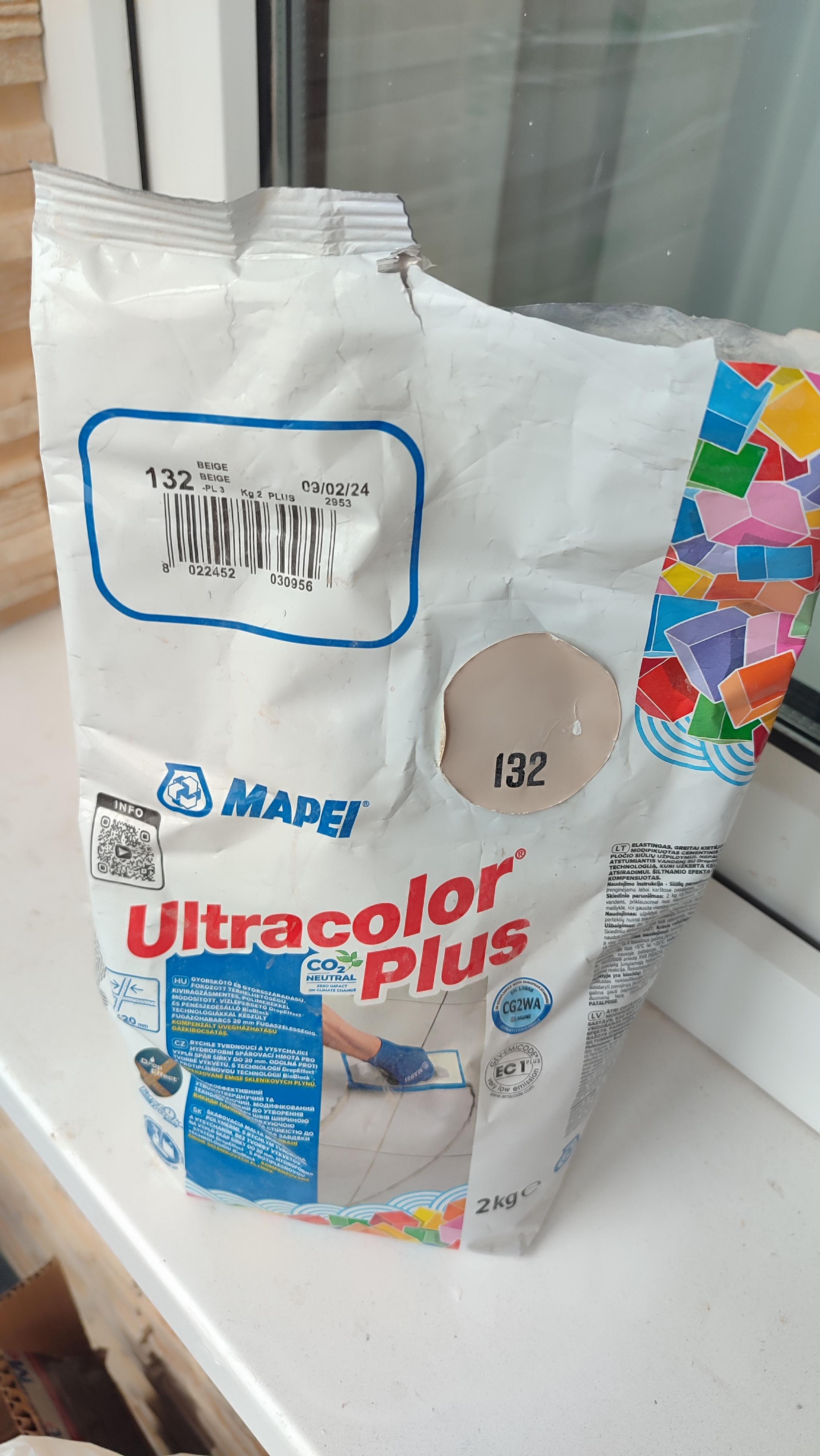 Затірка для плитки Mapei Ultracolor Plus 132 2 кг бежевий у реальних умовах використання від користувача Олег.