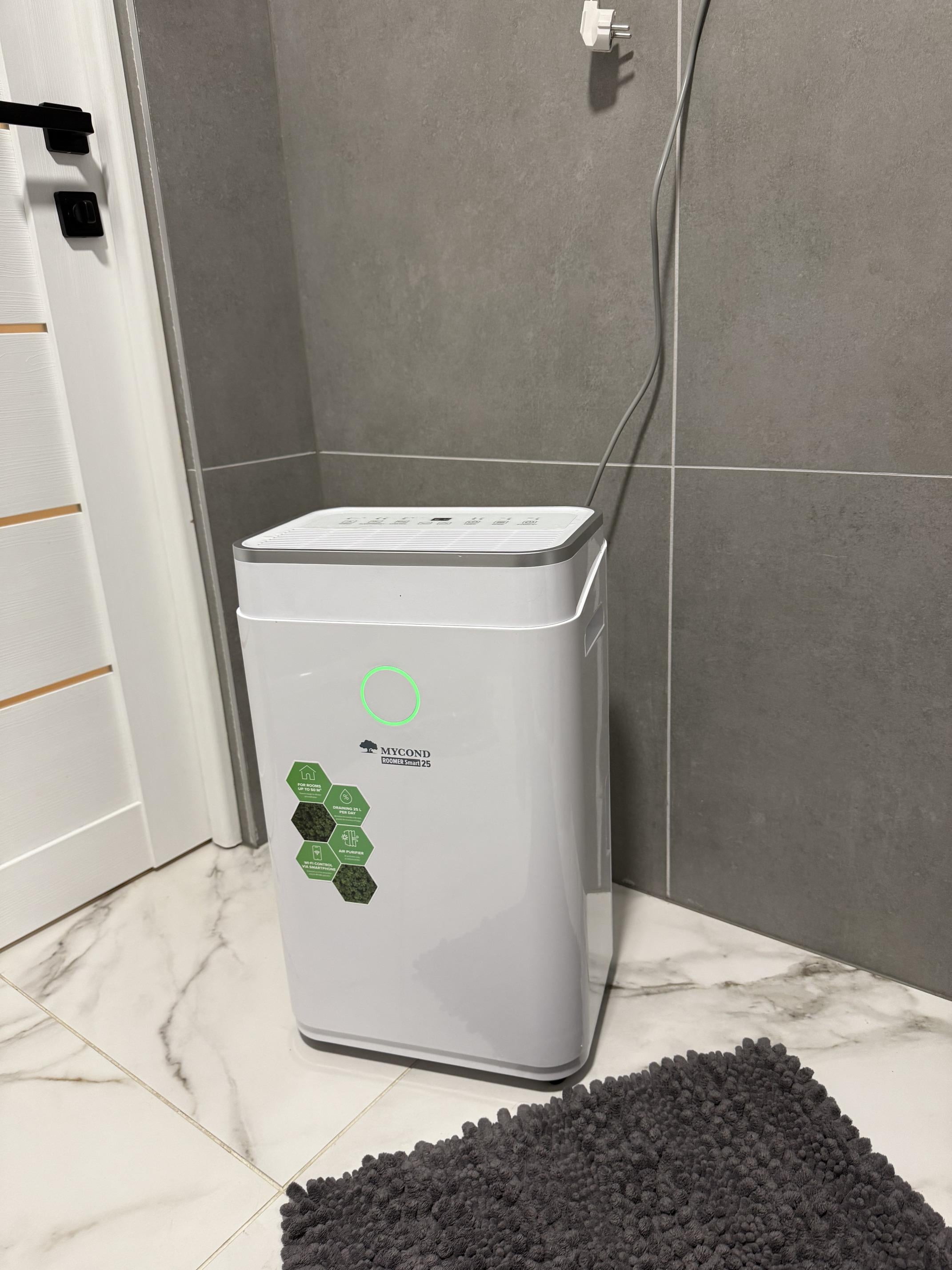 Осушитель воздуха Mycond Roomer Smart 25 в реальных условиях использования от пользователя Олена.