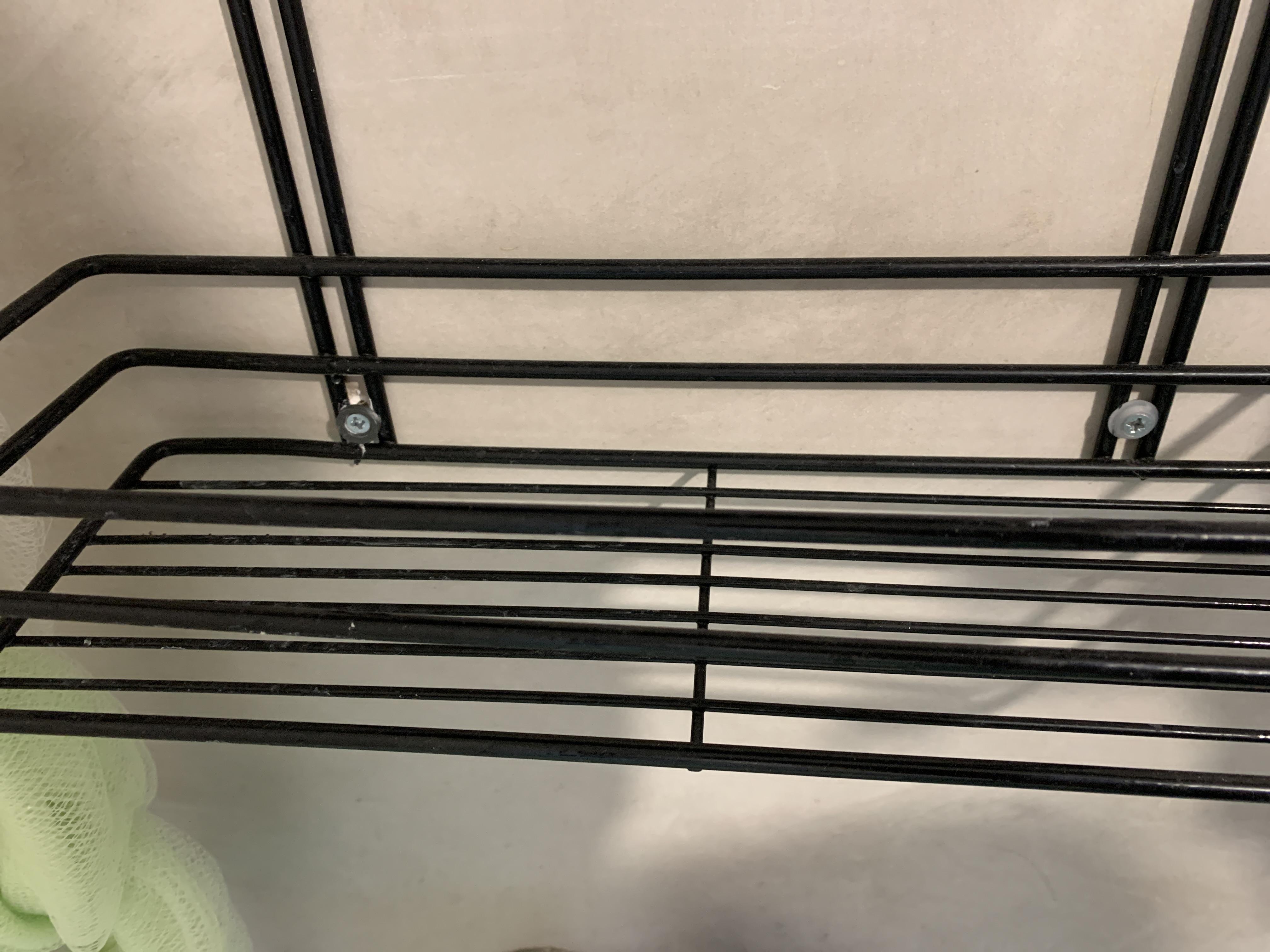 Полка для ванной 3-ярусная 35 см черная в реальных условиях использования от покупателя Анастасия.