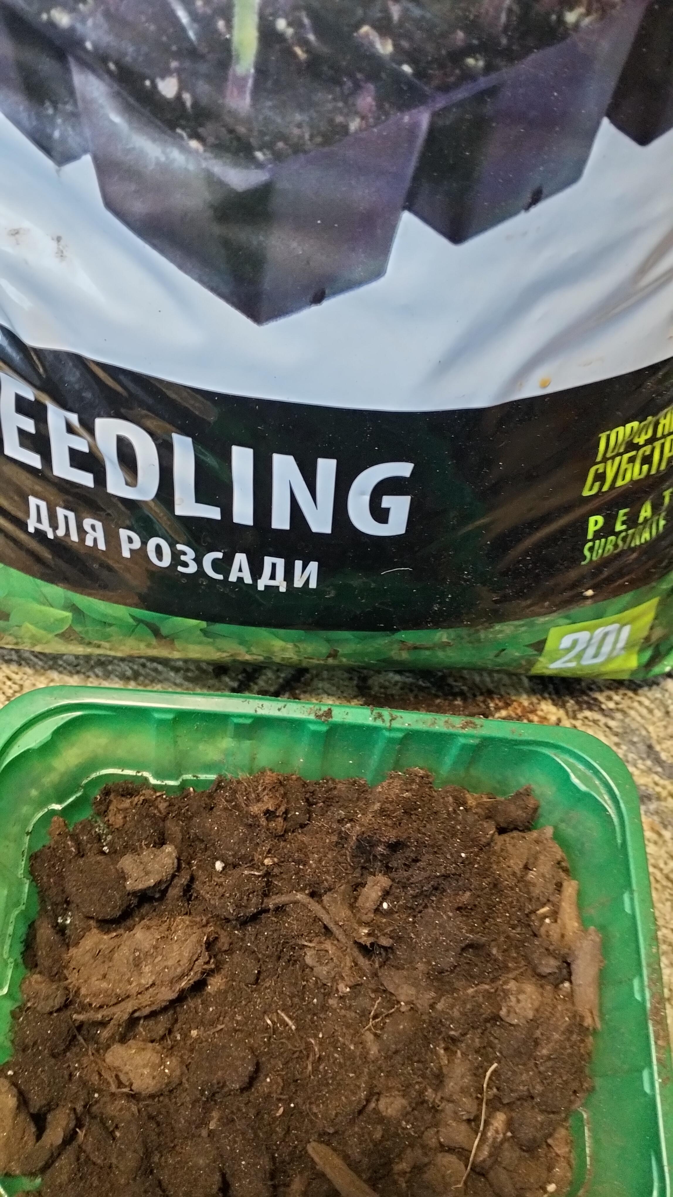 Субстрат торфяной PEATFIELD рассада 20л в реальных условиях использования от пользователя Таміла.