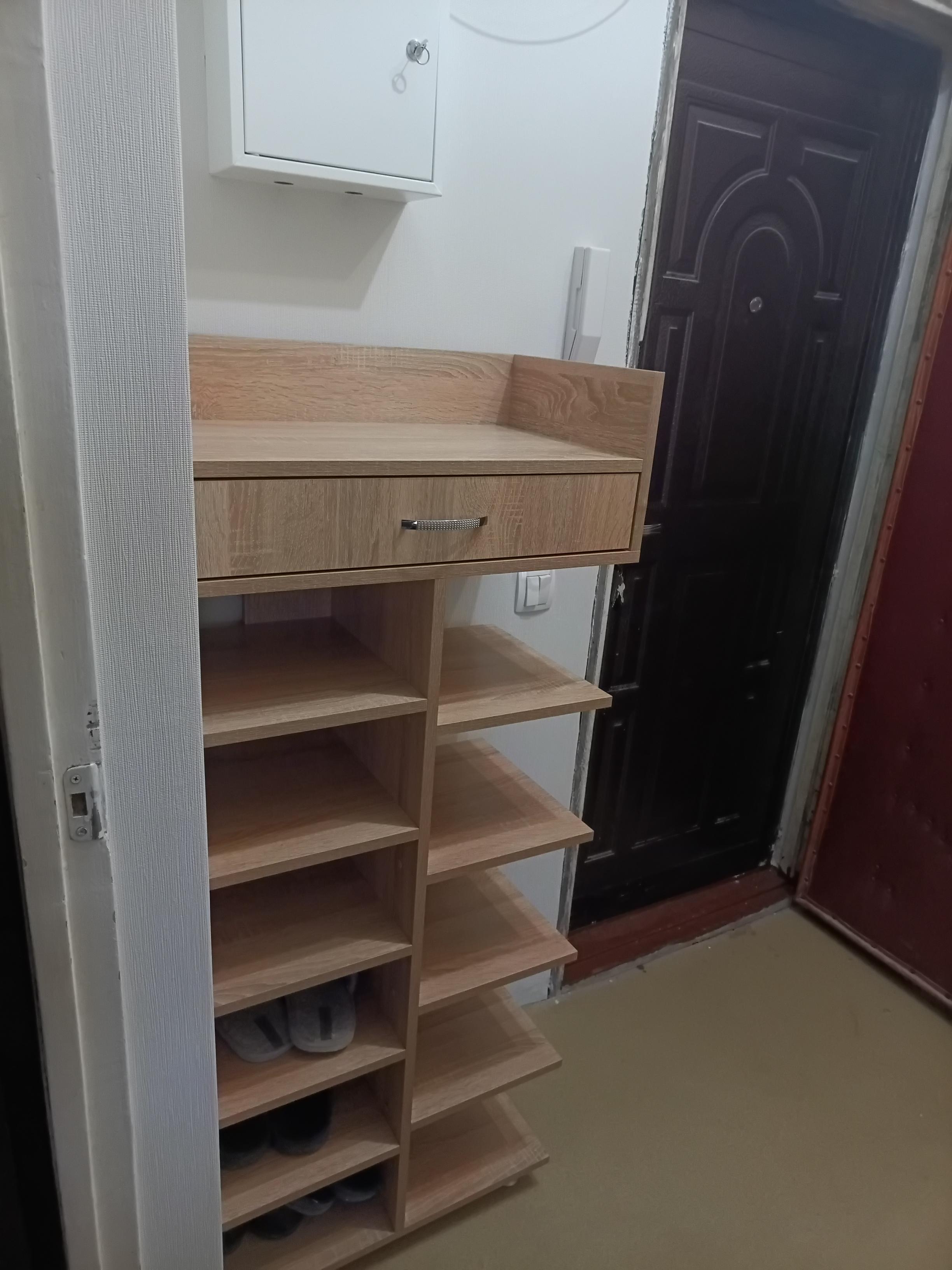 Фото: Тумба для взуття Тіса-меблі ТО-205 60x139x35 см Дуб сонома, надіслане покупцем Андрій Тумба для взуття Тіса-меблі ТО-205 60x139x35 см Дуб сонома у реальних умовах використання від покупця Андрій.