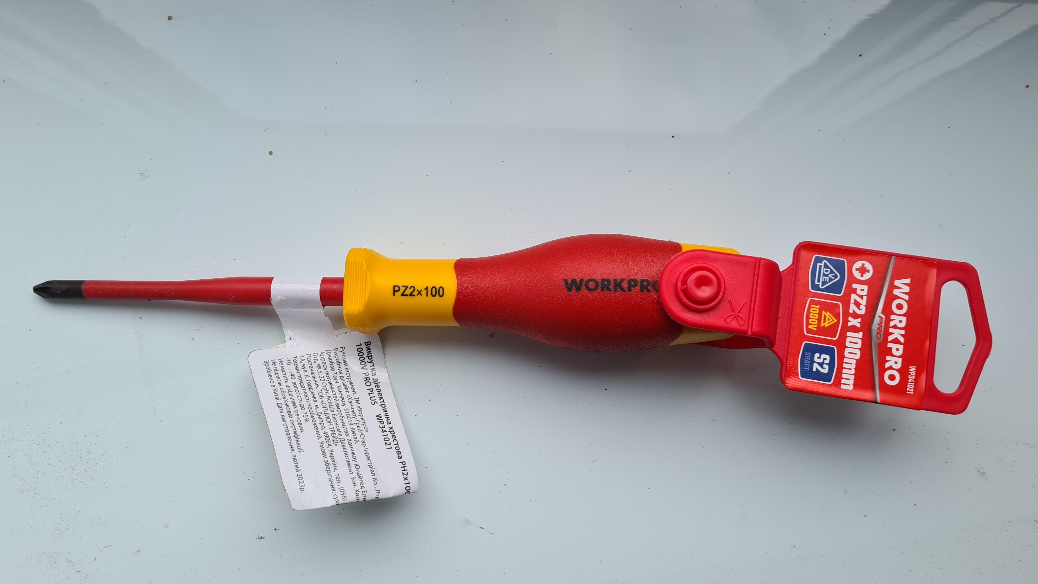 Отвертка WORKPRO (WP341021) в реальных условиях использования от покупателя Роман.
