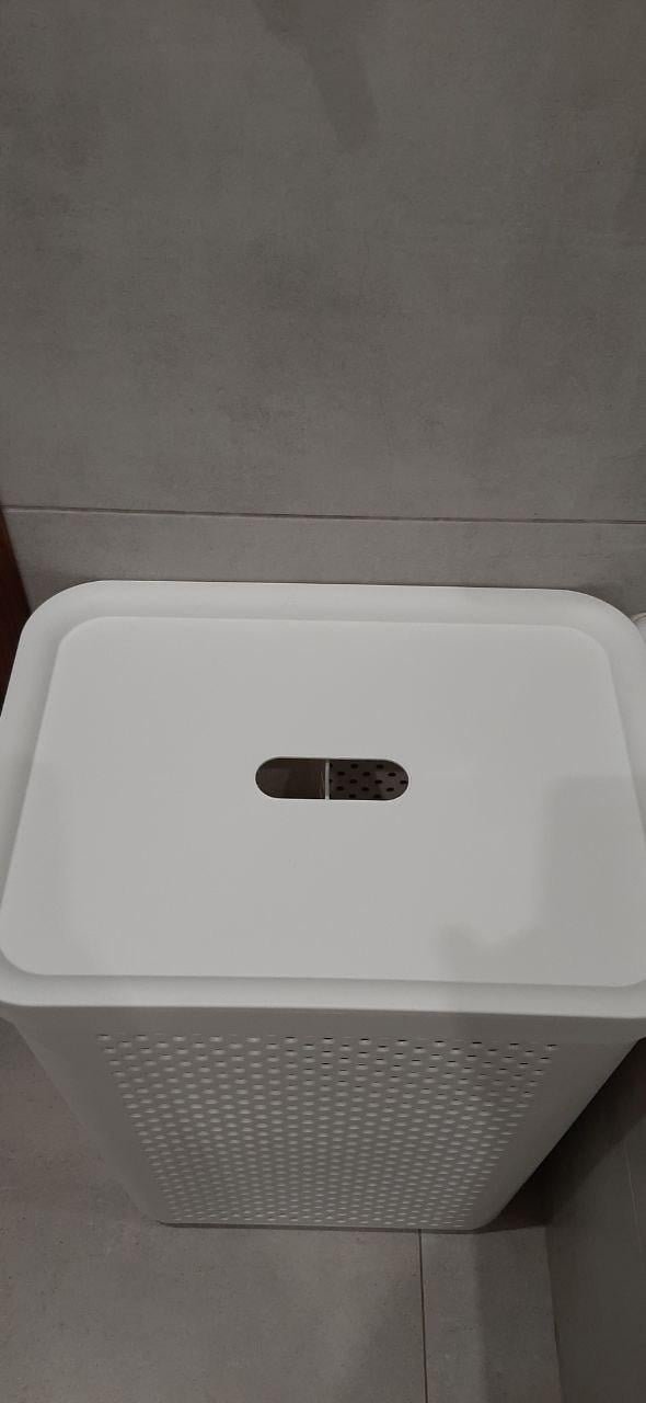 Кошик для білизни Алеана Simple з органайзером 45 л білий у реальних умовах використання від користувача Арсеній.