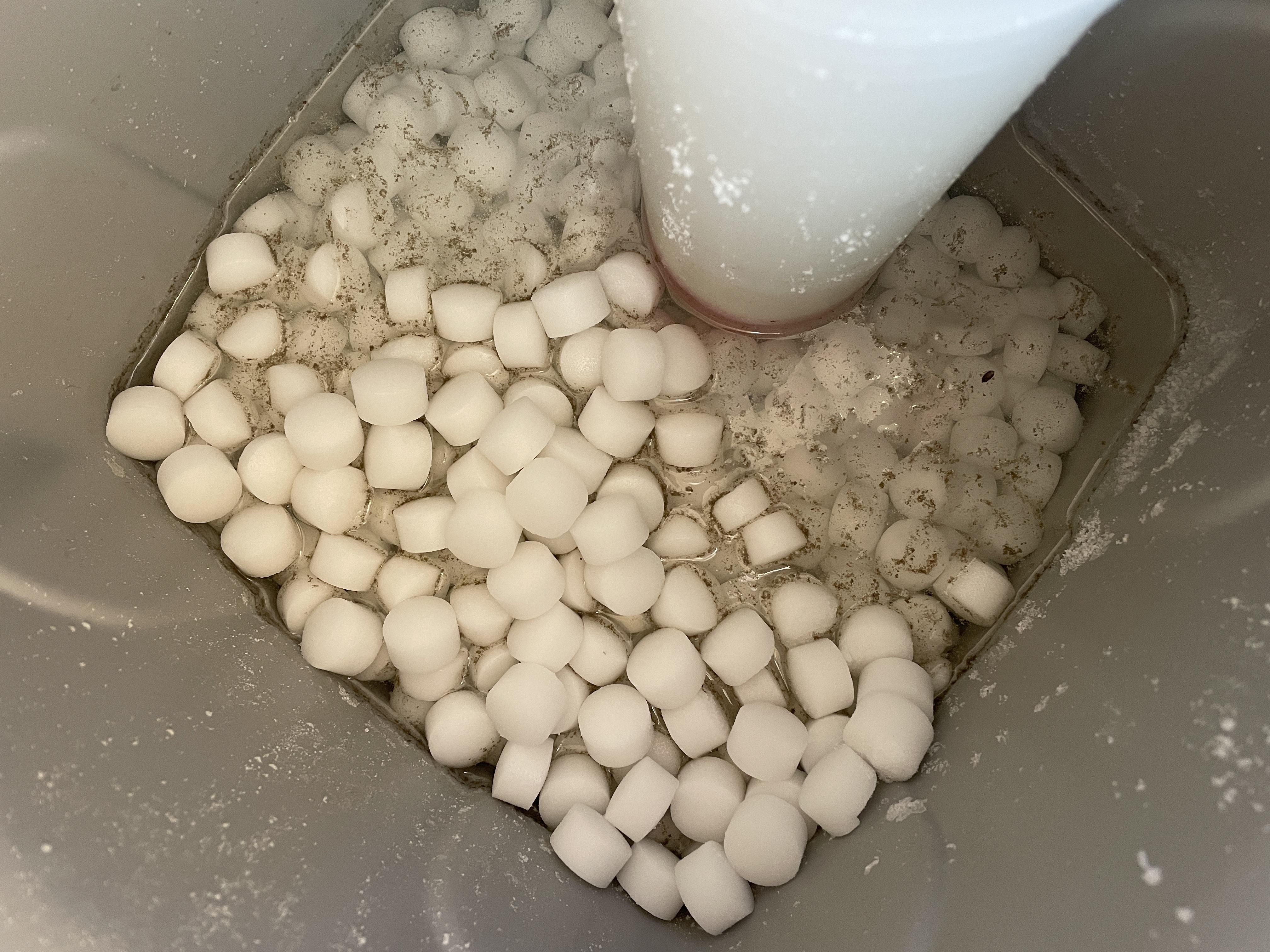 Соль таблетированная Rhein (99,9%) 25 кг в реальных условиях использования от покупателя Євгеній.