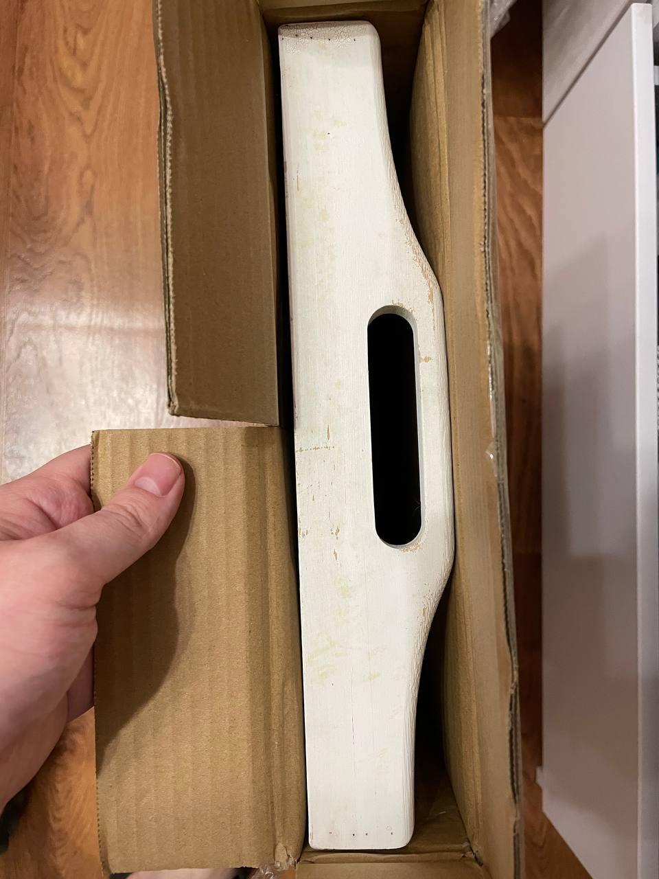 Столик-піднос з складними ніжками Kayfovo SB-WH1 бамбуковий (29199) у реальних умовах використання від покупця Дмитро.