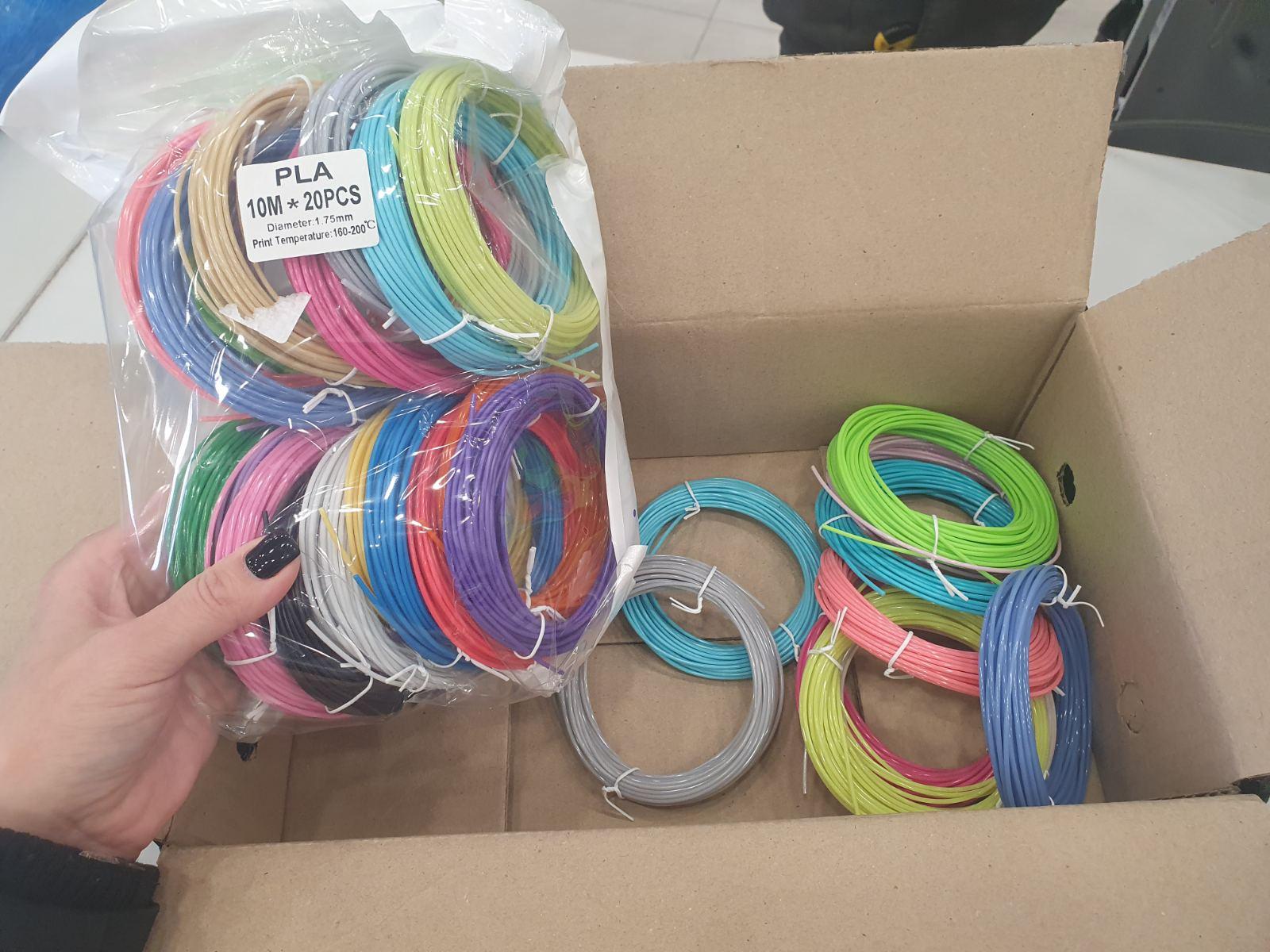 Пластик PLA для 3D ручки 20 цветов по 10 м (1196651489) в реальных условиях использования от пользователя Яна.