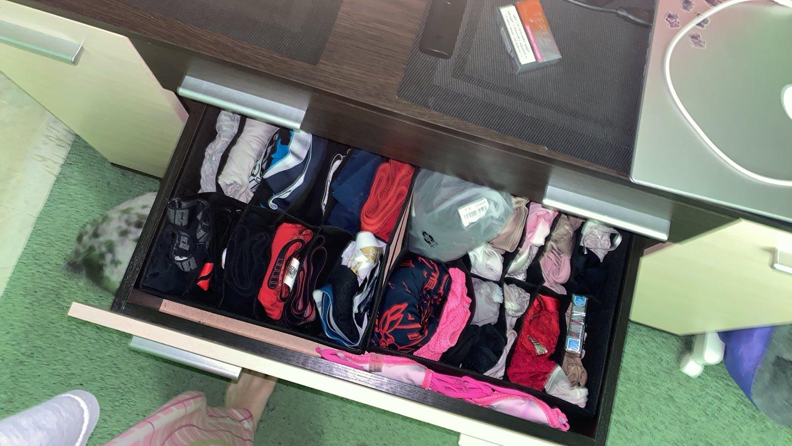 Фото: Органайзер текстильний OGR1на 20 комірок для шкарпеток 35х28х8 см Бежевий, надіслане покупцем Эльвира Органайзер текстильний OGR1на 20 комірок для шкарпеток 35х28х8 см Бежевий у реальних умовах використання від покупця Эльвира.