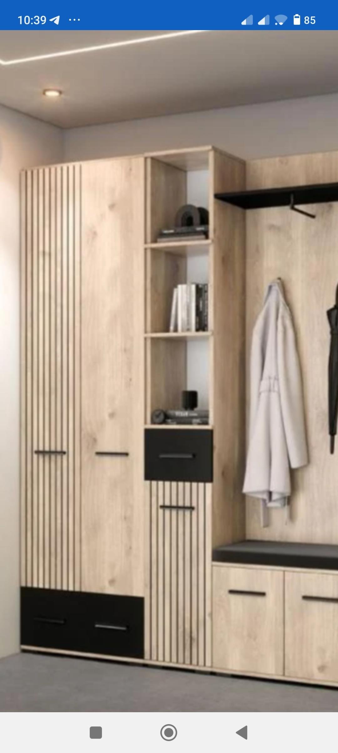 Шкаф Світ Меблів Амбре 2025х600х320 мм дуб белый / дуб белый в реальных условиях использования от пользователя Ольга.