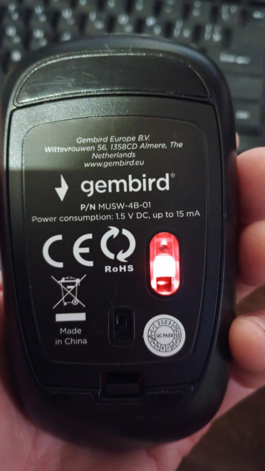 Мышка Gembird MUSW-4B-01 black в реальных условиях использования от пользователя Валерий.