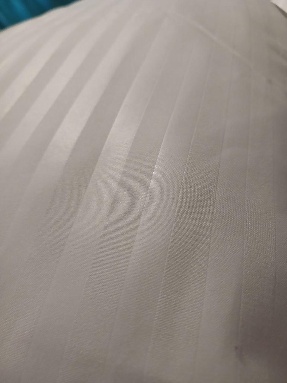 Комплект постельного белья Signorina Siena из страйп-сатина двуспальный 50х70 см/70х70 см Светло-серый (002D) в реальных условиях использования от пользователя Інна.