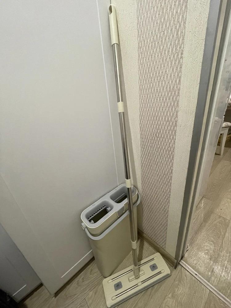 Набор для уборки Uforu швабра и ведро (26461335) в реальных условиях использования от покупателя Оксана.