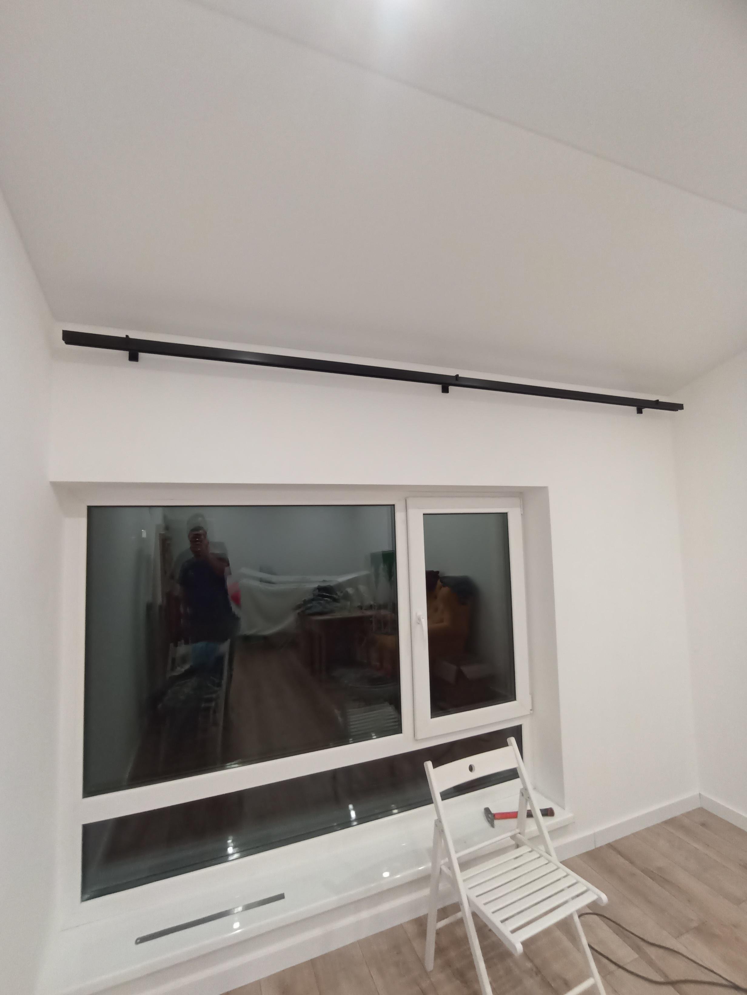 Карниз Quadrum Square line двойная заглушка кронштейн 9-12 см 180 см Белый в реальных условиях использования от покупателя Ярослав.
