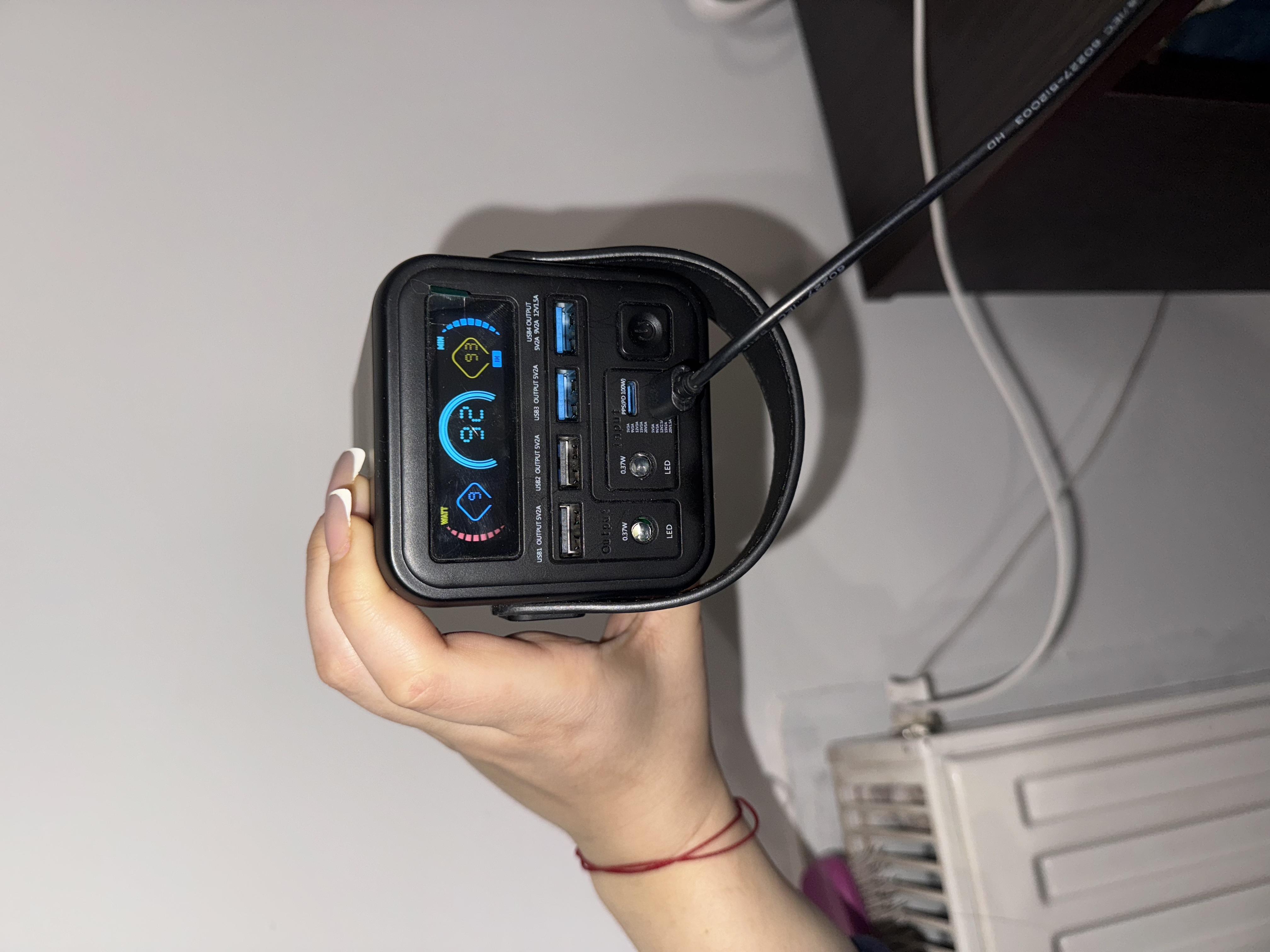 Повербанк для ноутбуков O2 PROJECT 60000 мАч с быстрой зарядкой 100 Вт PD+QC с фонариком (YT-2030-100W Pro) в реальных условиях использования от покупателя Яніна.