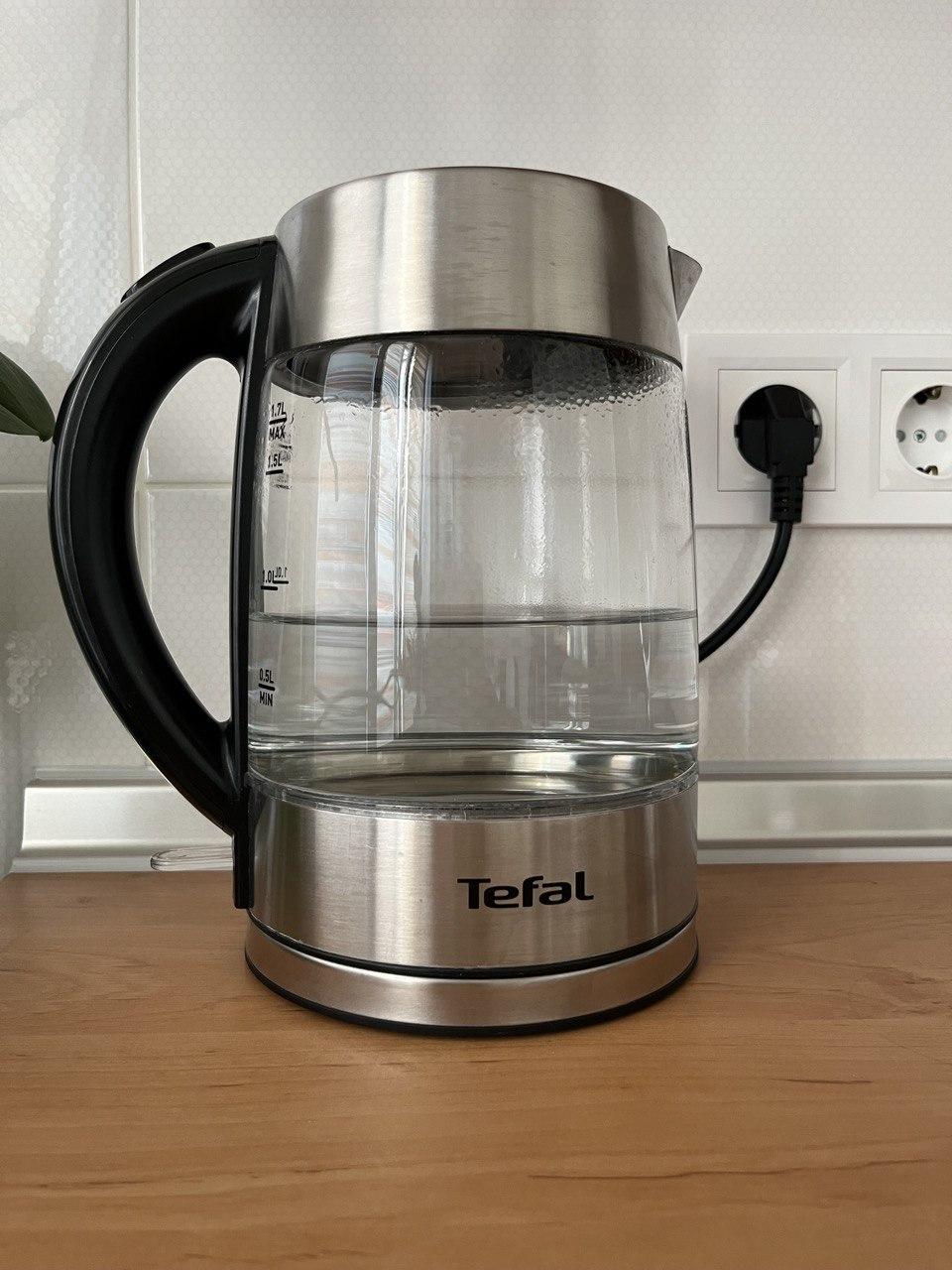 Электрочайник Tefal Glass KI772D38 в реальных условиях использования от пользователя Олена Гілевська.