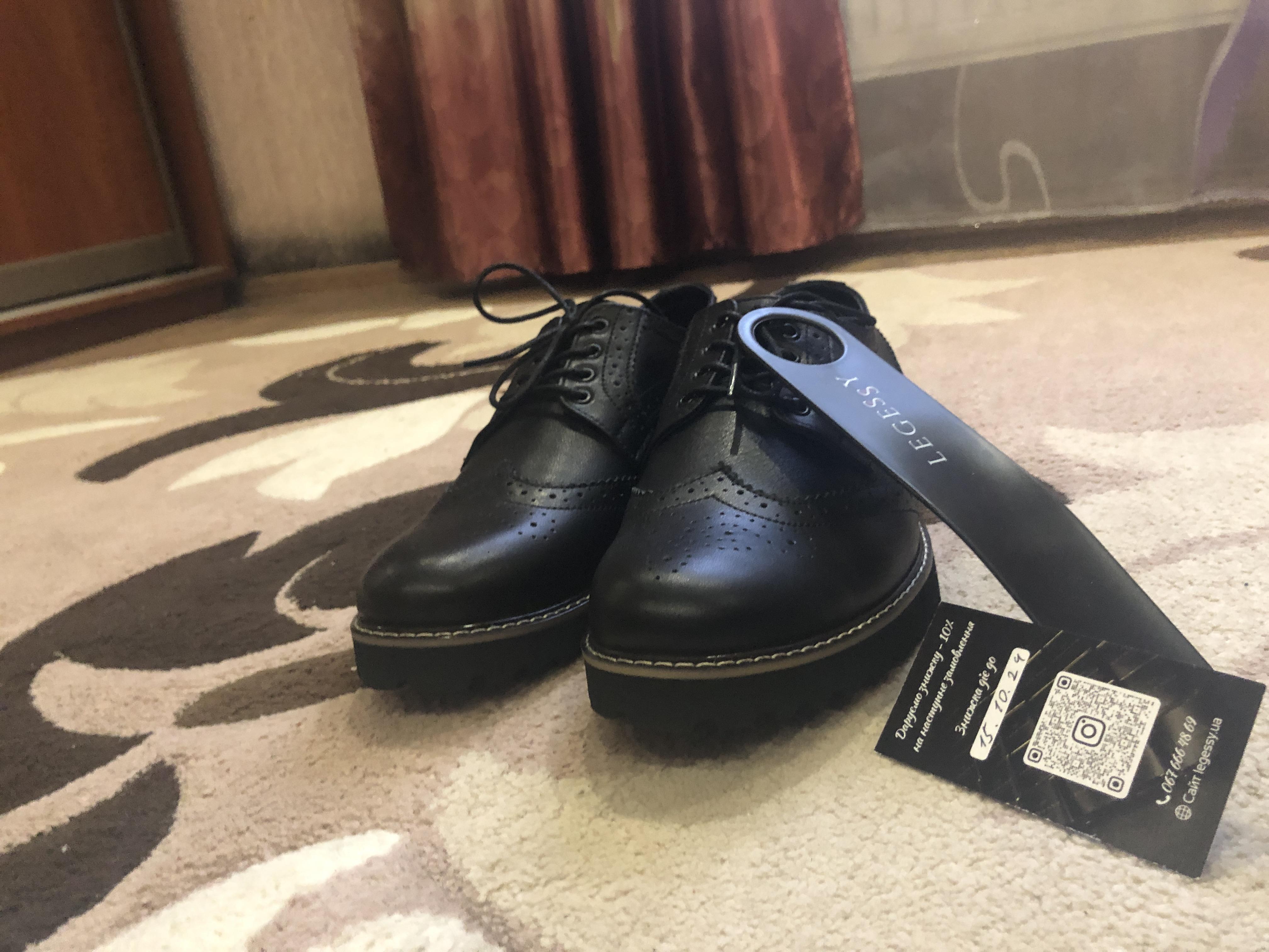 Туфли мужские р. 42 (ONYX_BLACK_42) в реальных условиях использования от покупателя Антон.