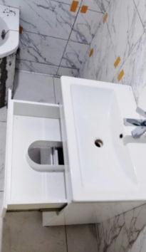 Тумба для ванной комнаты с раковиной Ранчо Т-8/Комо 80 см White (124335023) в реальных условиях использования от пользователя Сергій Пащенко.