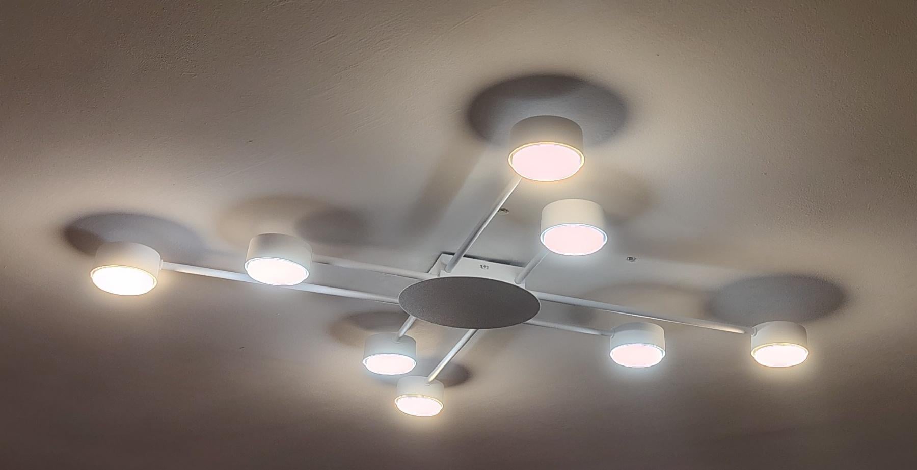 Люстра потолочная LIGHT SET BARVINOK 8xGX53 белый в реальных условиях использования от пользователя Наталія.
