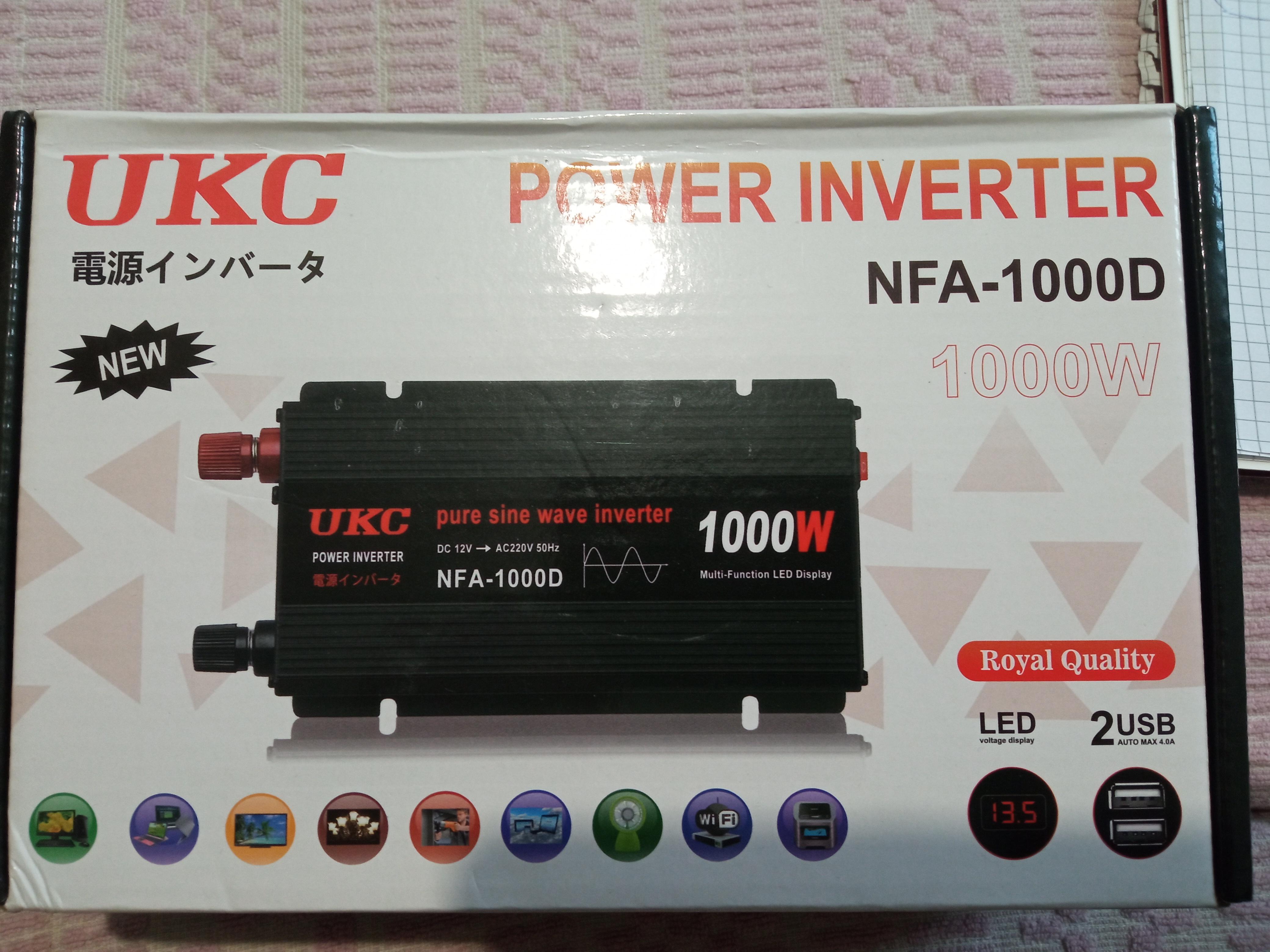 Фото: Інвертор автомобільний UKC UPS-1800A з функцією заряджання АКБ 12V-220V 1800 Вт, надіслане користувачем Олександр Інвертор автомобільний UKC UPS-1800A з функцією заряджання АКБ 12V-220V 1800 Вт у реальних умовах використання від користувача Олександр.