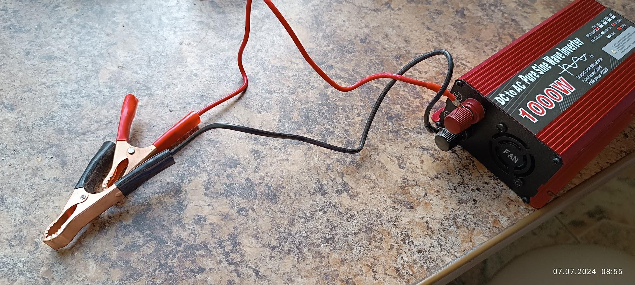 Инвертор с чистым синусом 1000 W 12 V в реальных условиях использования от пользователя Володимир.