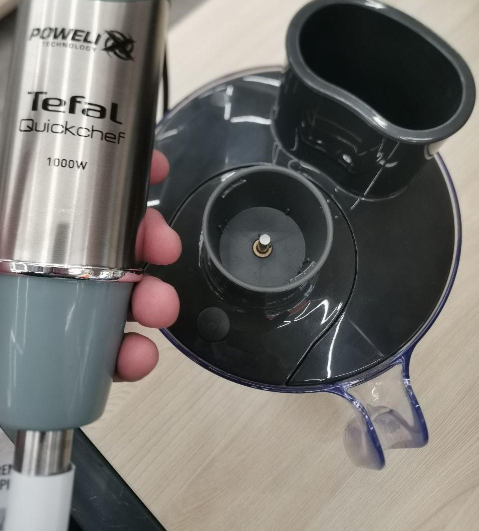 Блендер погружной Tefal QUICKCHEF QUARTZITE 8IN1 HB65LD38 серебряный в реальных условиях использования от пользователя Галина Жмурко.
