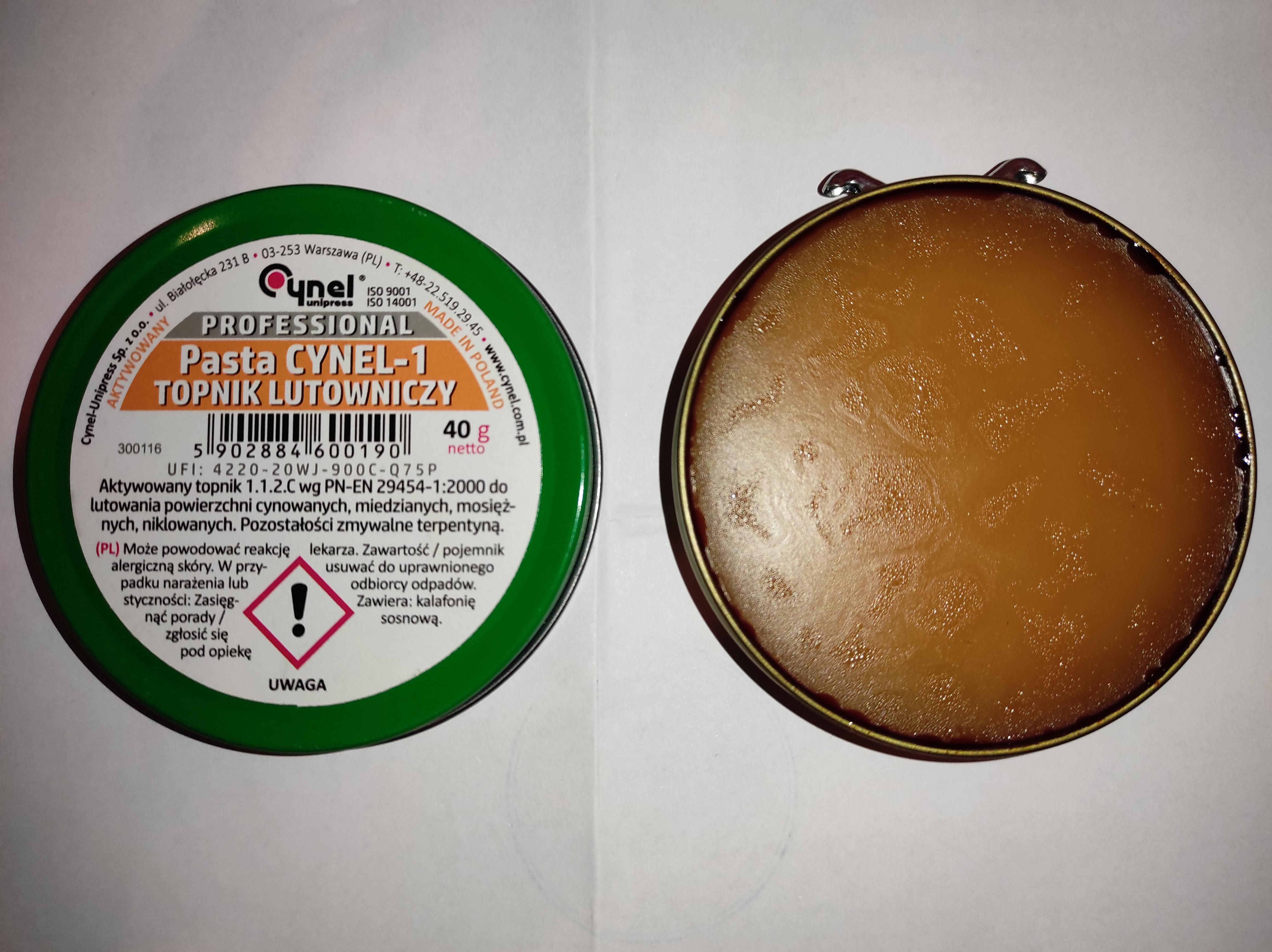 Флюс Cynel флюс паяльный 76835 в реальных условиях использования от покупателя Станіслав.