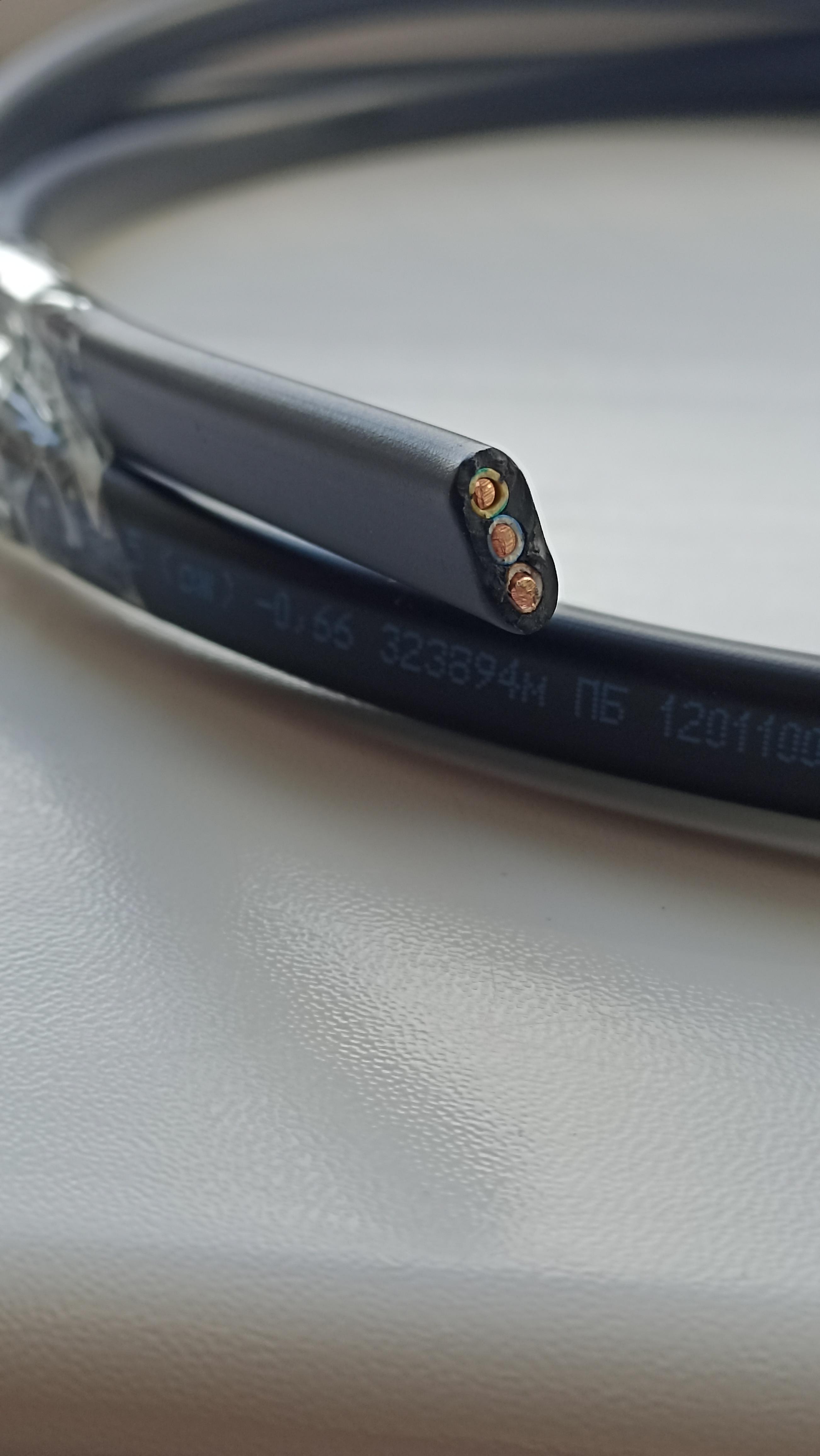 Кабель негорючий Одескабель ВВГнг-LS 3x2,5 медь в реальных условиях использования от покупателя Ростислав.