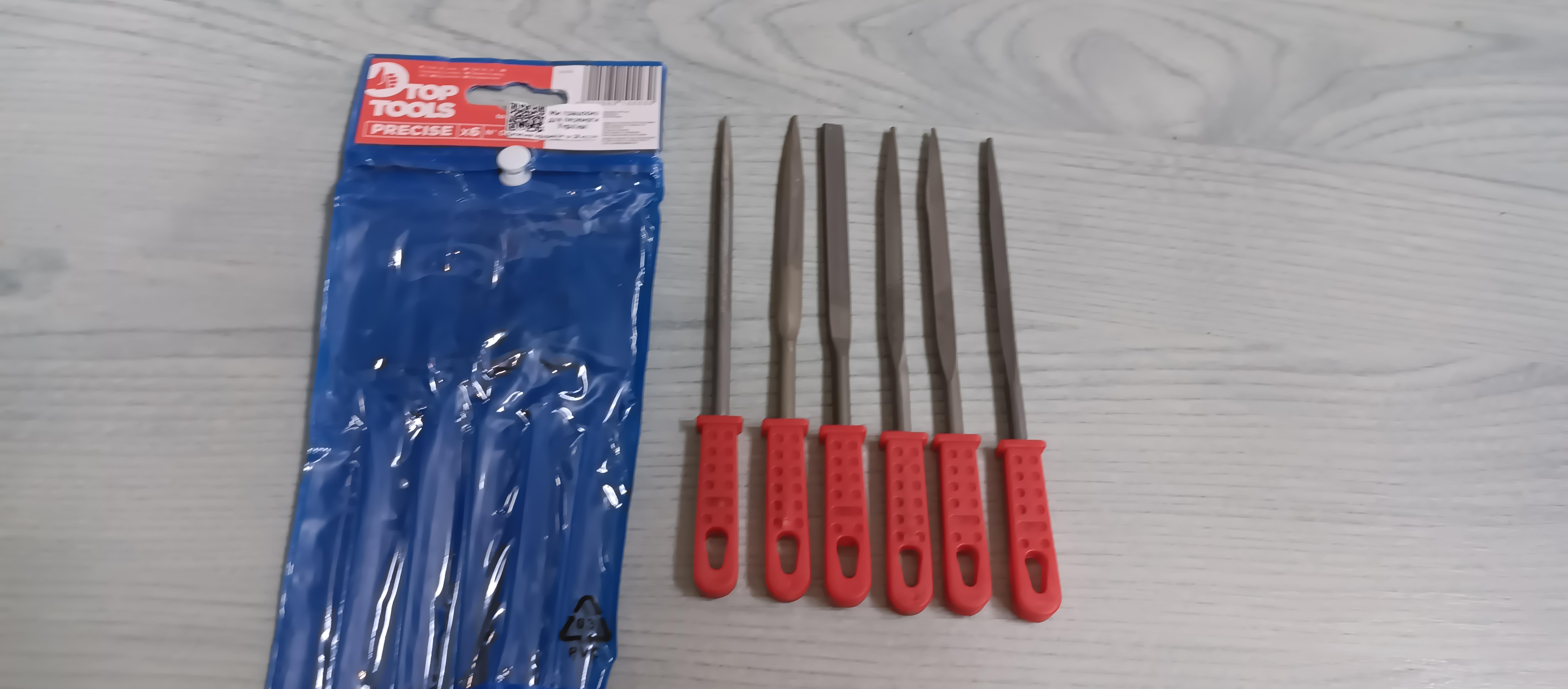 Набор надфилей Top Tools 6 шт. 06А025 в реальных условиях использования от пользователя DIM.