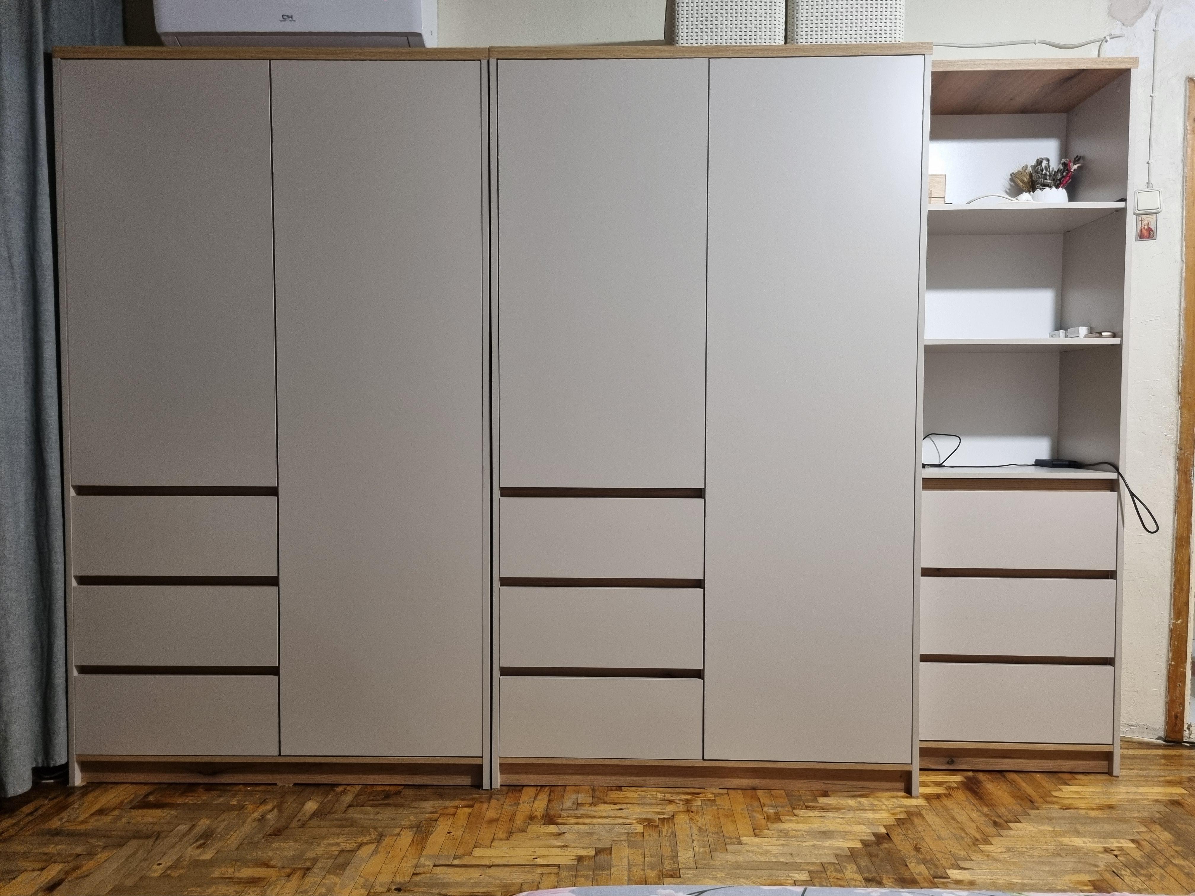 Шкаф-пенал Kartissa Гектор 3ш 2065х620х380 мм кашемир в реальных условиях использования от пользователя Ганна.