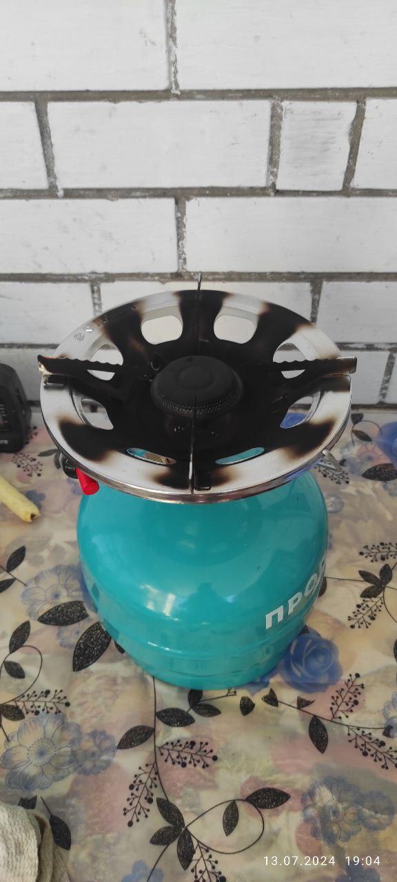 Баллон газовый Sigma с пьезоподжигом 5 л. в реальных условиях использования от покупателя Олександр.