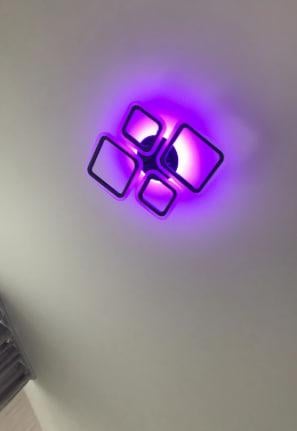 Люстра светодиодная Luminaria 90 Вт LED-модуль черный OVAL RGB 90W 5S BLACK в реальных условиях использования от пользователя Віктор.