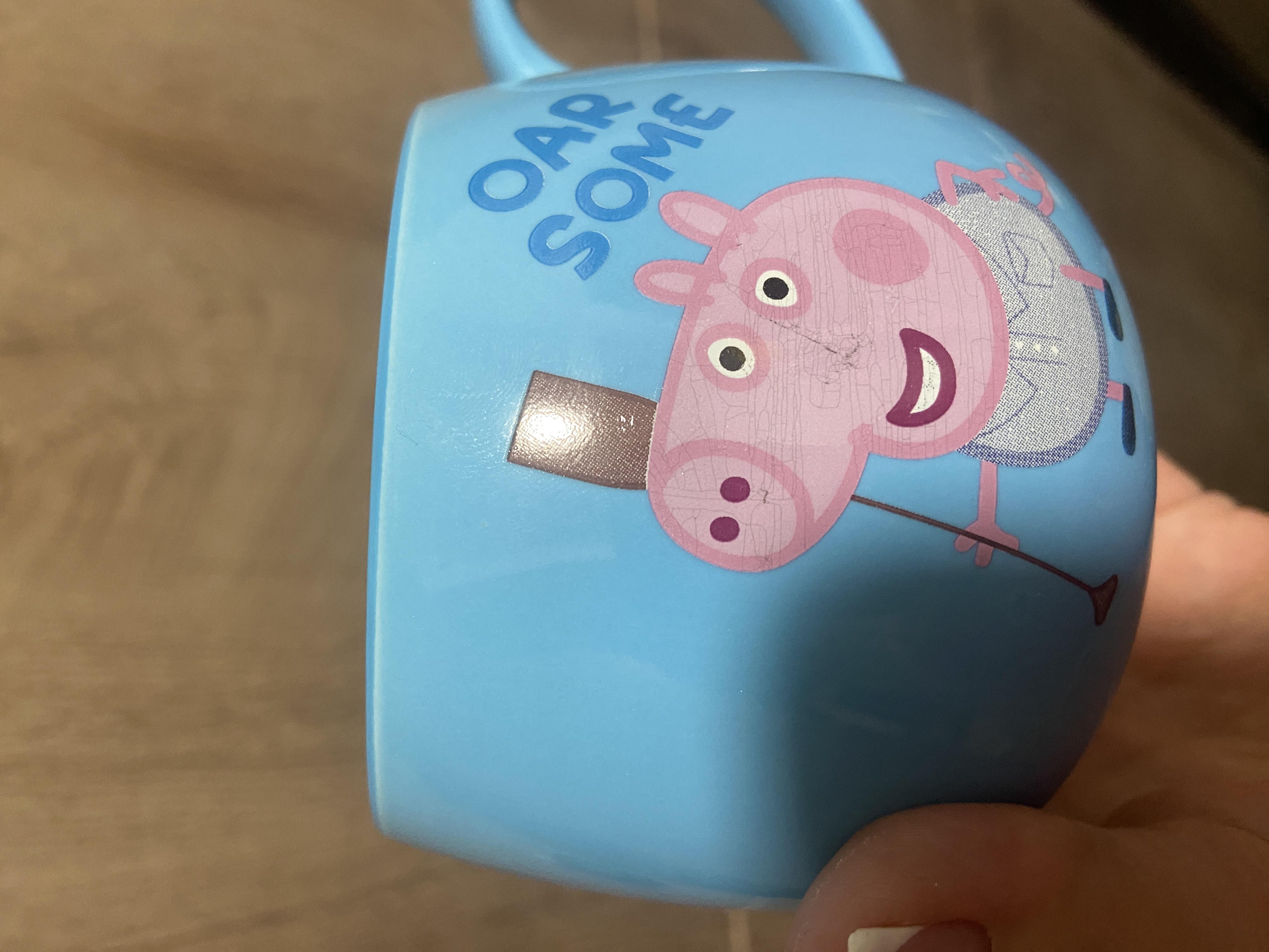 Кружка Peppa Pig керамическая 400 мл Синий (4998) в реальных условиях использования от покупателя Наталія.