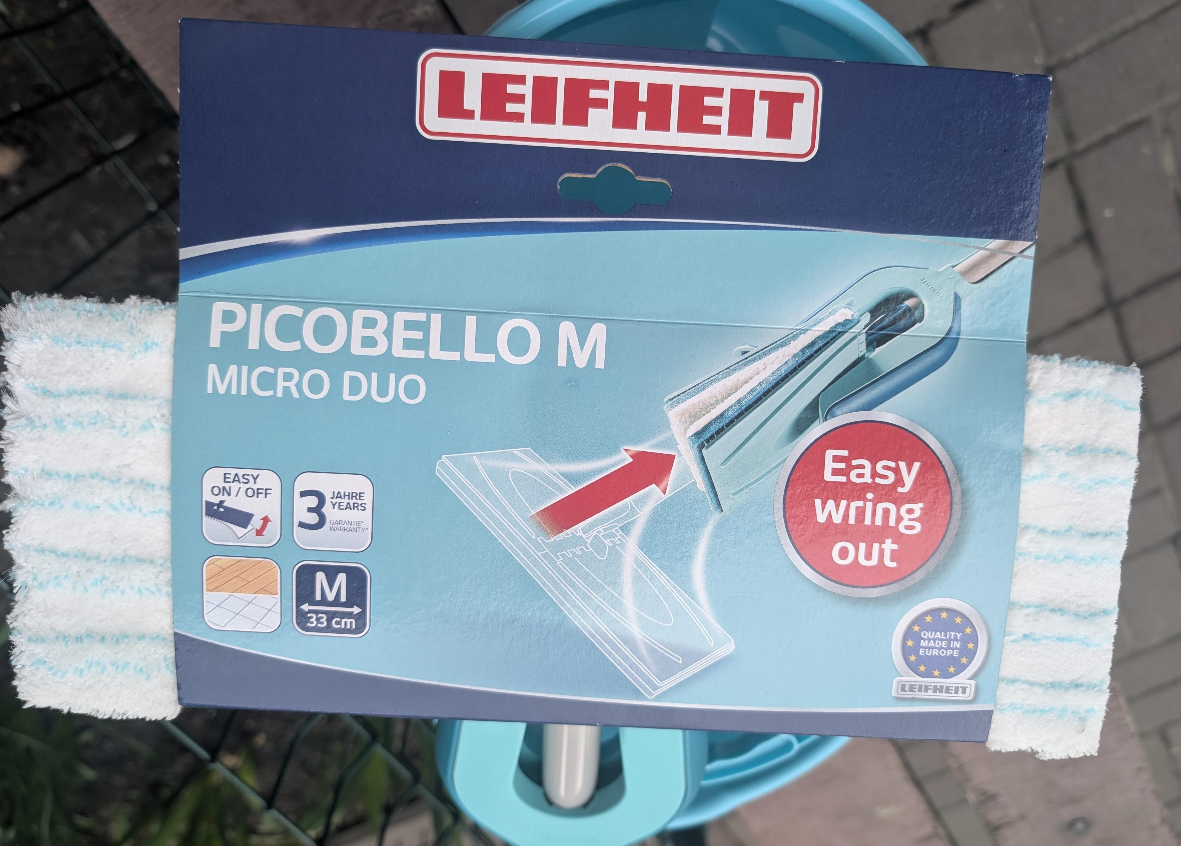 Швабра для пола Leifheit Picobello M с губкой средней жесткости 33 см в реальных условиях использования от пользователя Аліса.