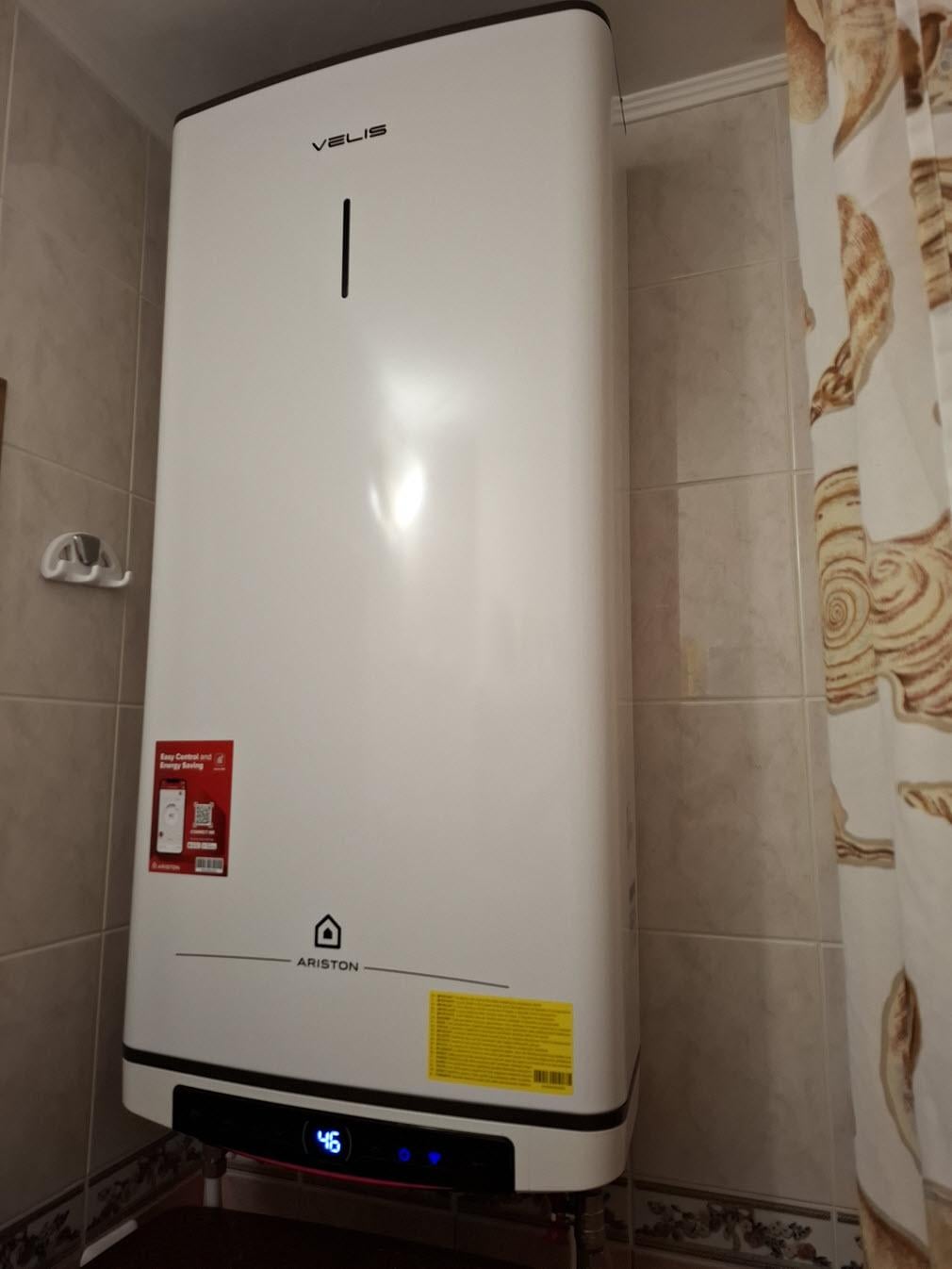 Бойлер Ariston VELIS PRO DRY WIFI 80 EU в реальных условиях использования от покупателя Сергій.