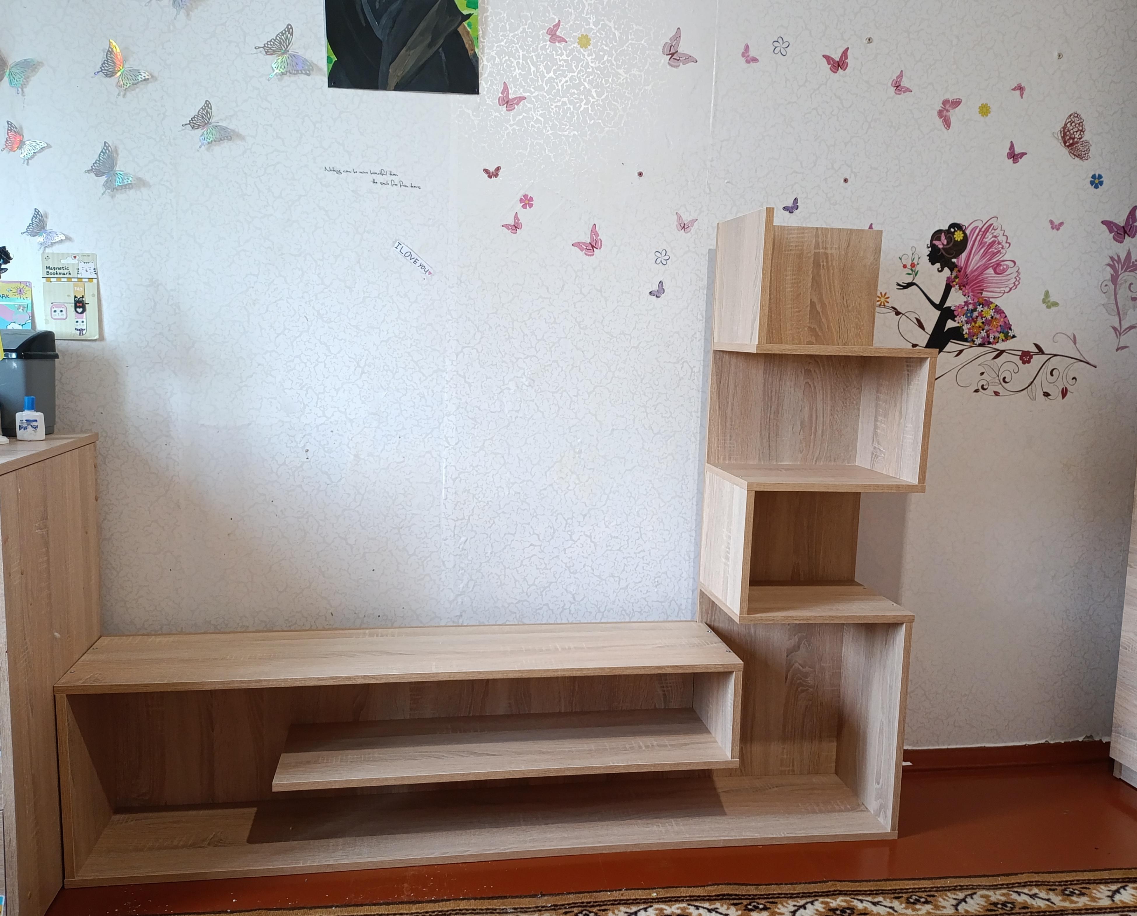 Стенка универсальная Unika DC дуб сонома в реальных условиях использования от покупателя Ольга.