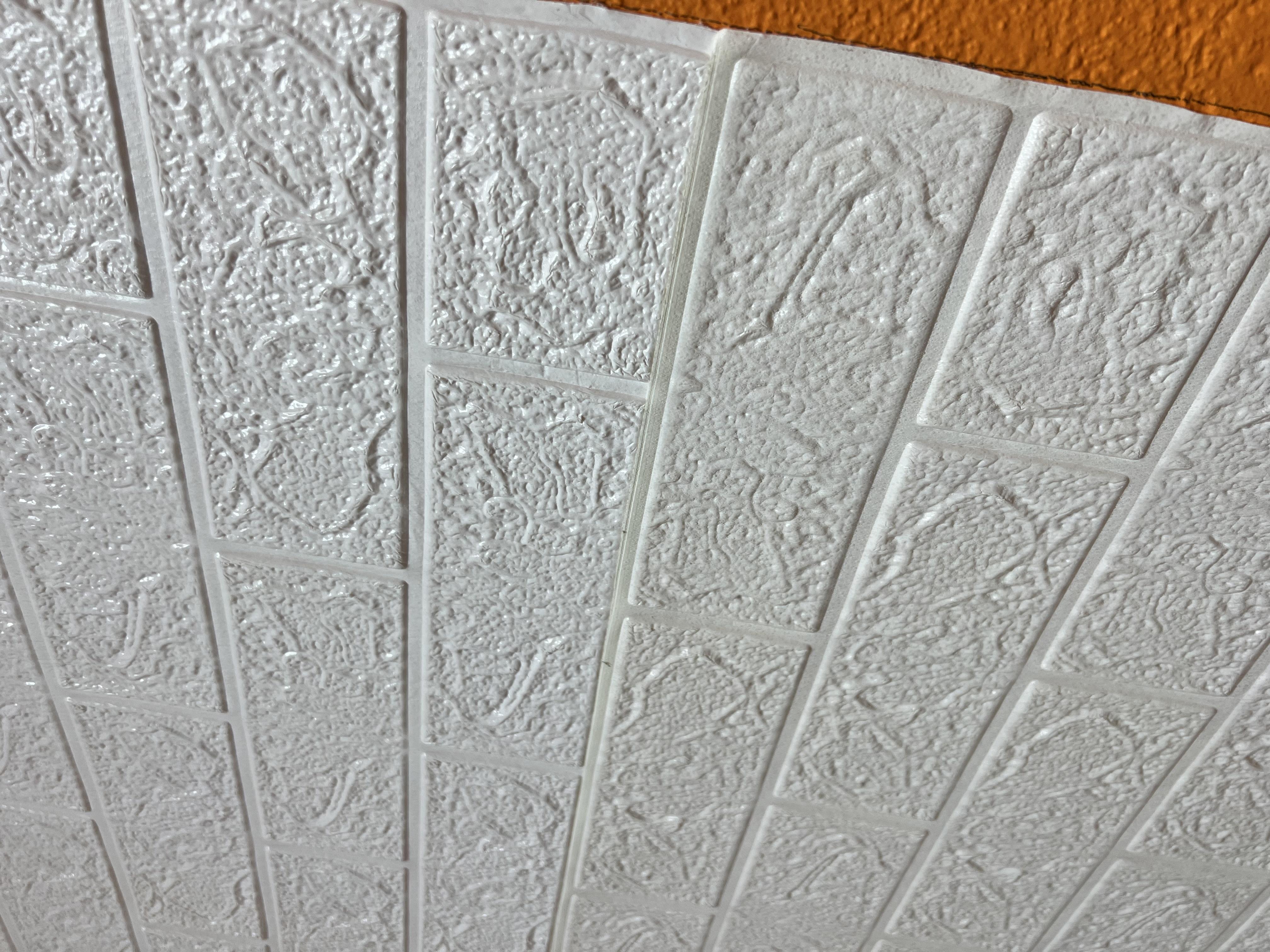 Фото: 3D-панель самоклейна цегла 770x700x2,5мм Білий, надіслане покупцем Даша 3D-панель самоклейна цегла 770x700x2,5мм Білий у реальних умовах використання від покупця Даша.