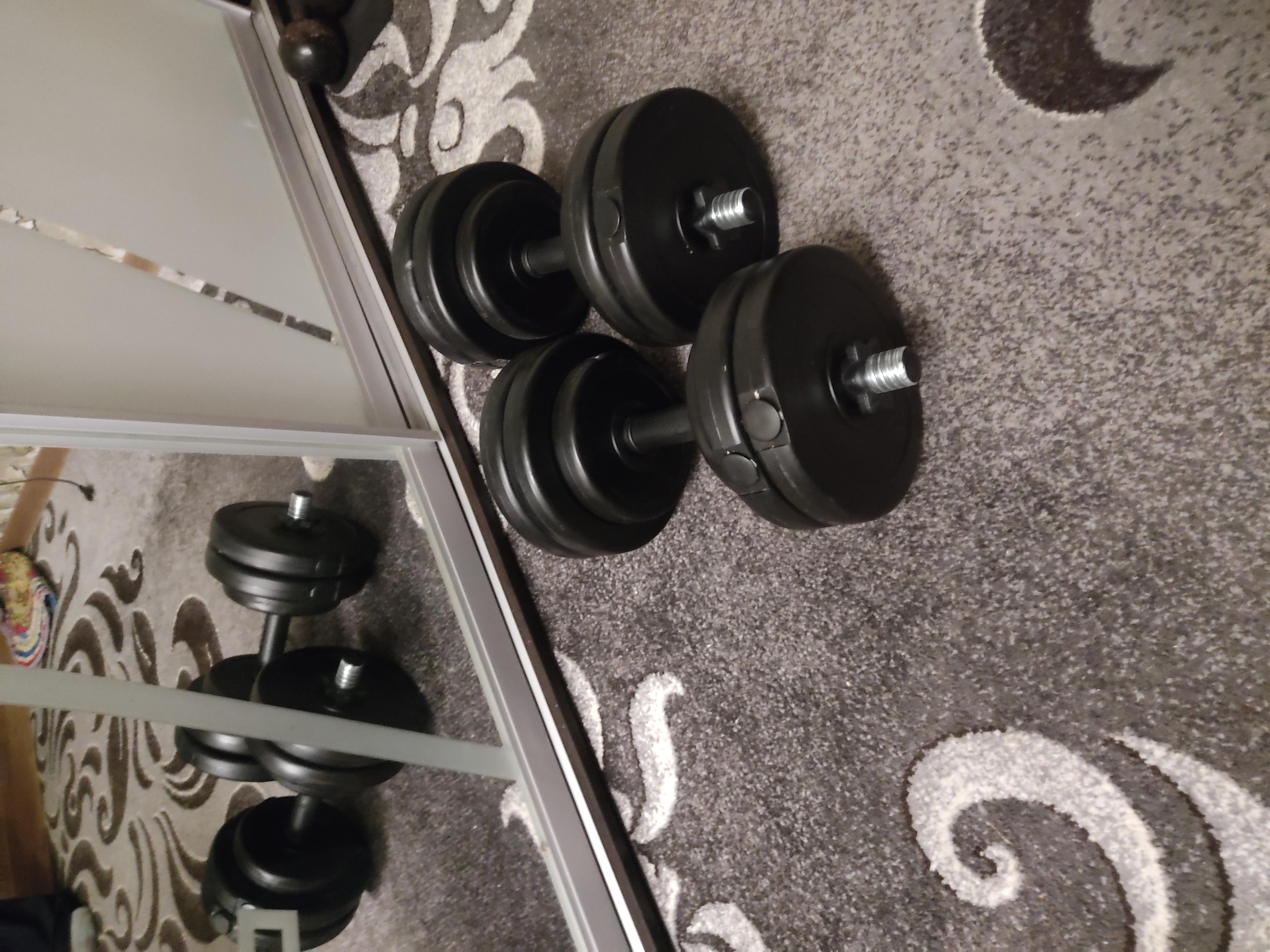 Гантели разборные Neo-Sport 2 шт. по 23 кг (2x23kg-2) в реальных условиях использования от пользователя Світлана.