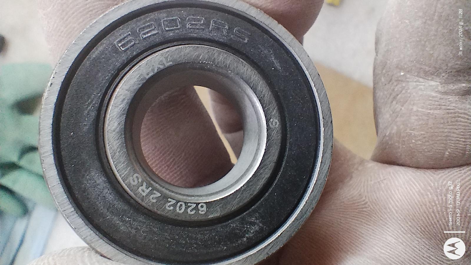 Подшипник EXL радиальный шариковый 6202 2RS (ГОСТ 180202) в реальных условиях использования от покупателя Андрій.