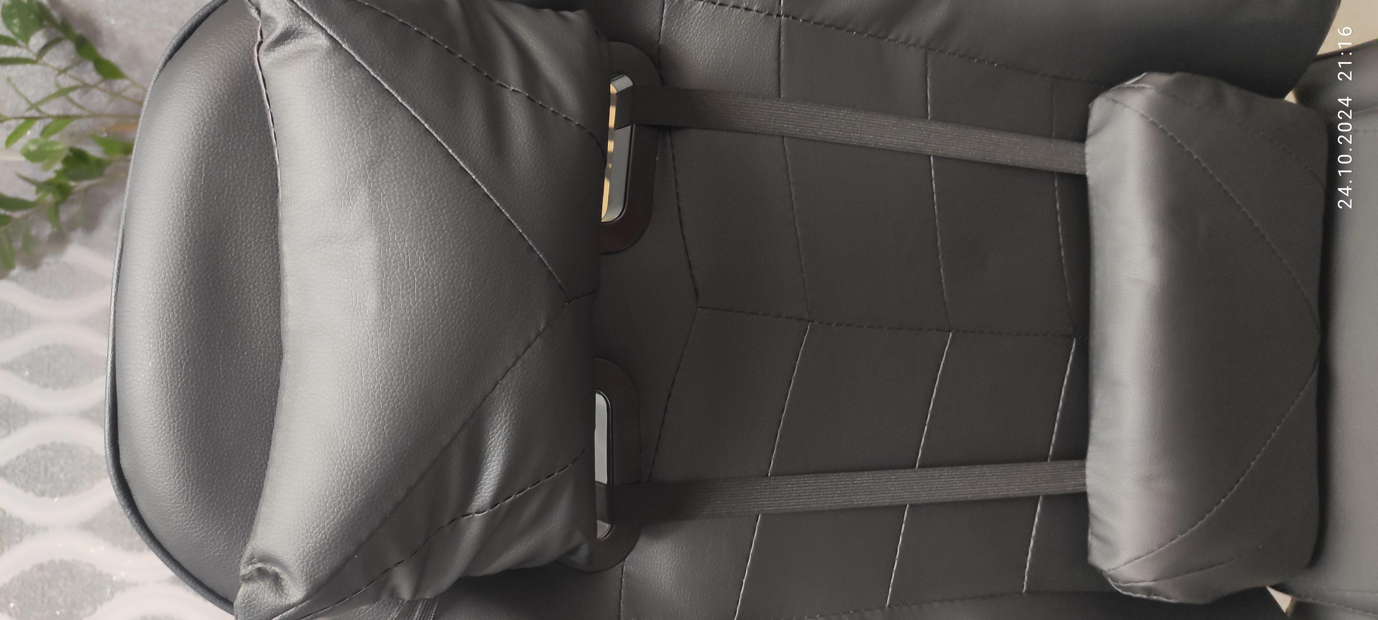 Кресло игровое для офиса и дома 4Points GT с подушками и подставкой для ног Черный (40041) в реальных условиях использования от покупателя Наталя.