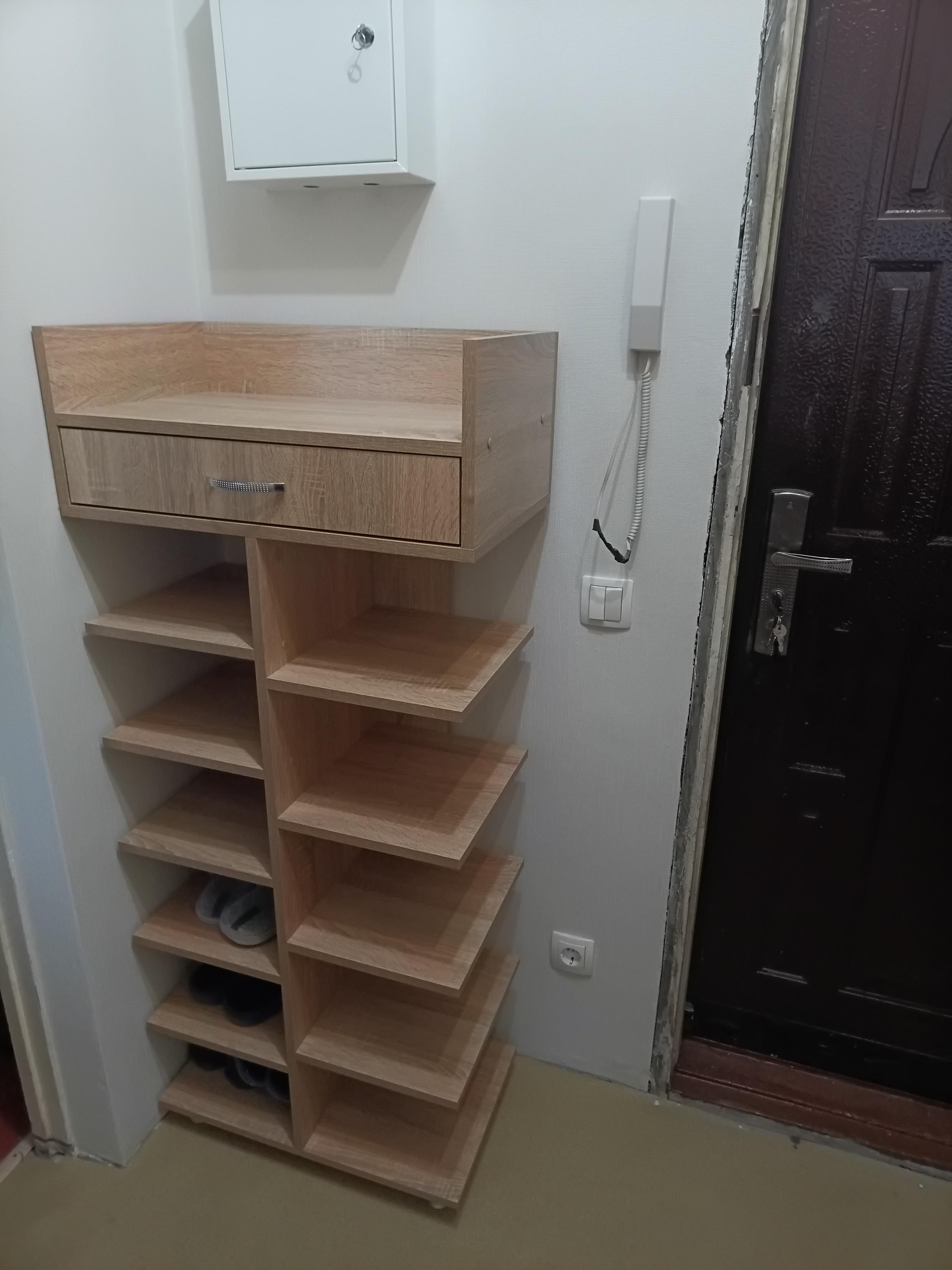 Фото: Тумба для взуття Тіса-меблі ТО-205 60x139x35 см Дуб сонома, надіслане покупцем Андрій Тумба для взуття Тіса-меблі ТО-205 60x139x35 см Дуб сонома у реальних умовах використання від покупця Андрій.