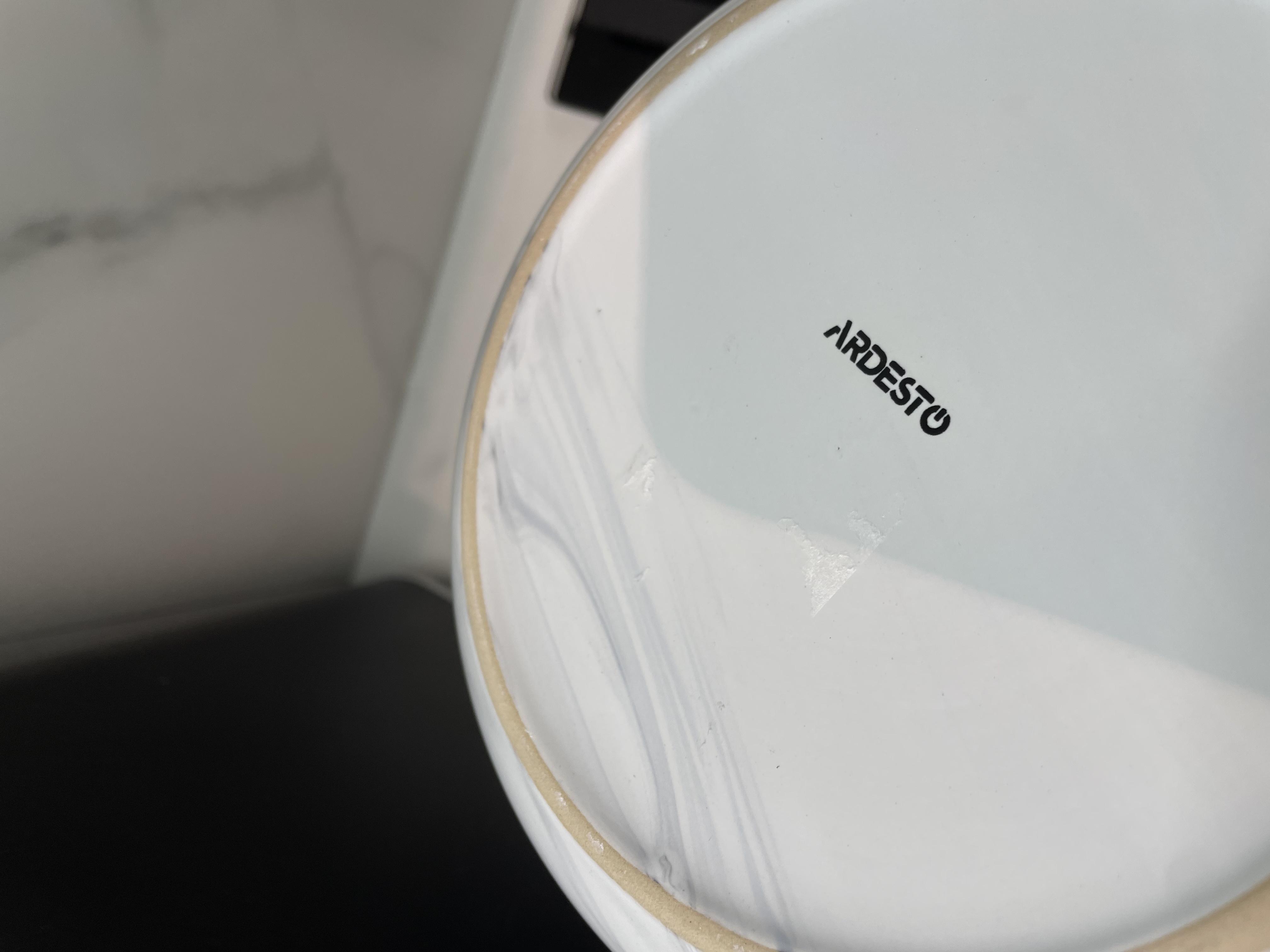 Тарілка десертна Ardesto Marmo 19 см біла AR2919MRW у реальних умовах використання від покупця Владислав.